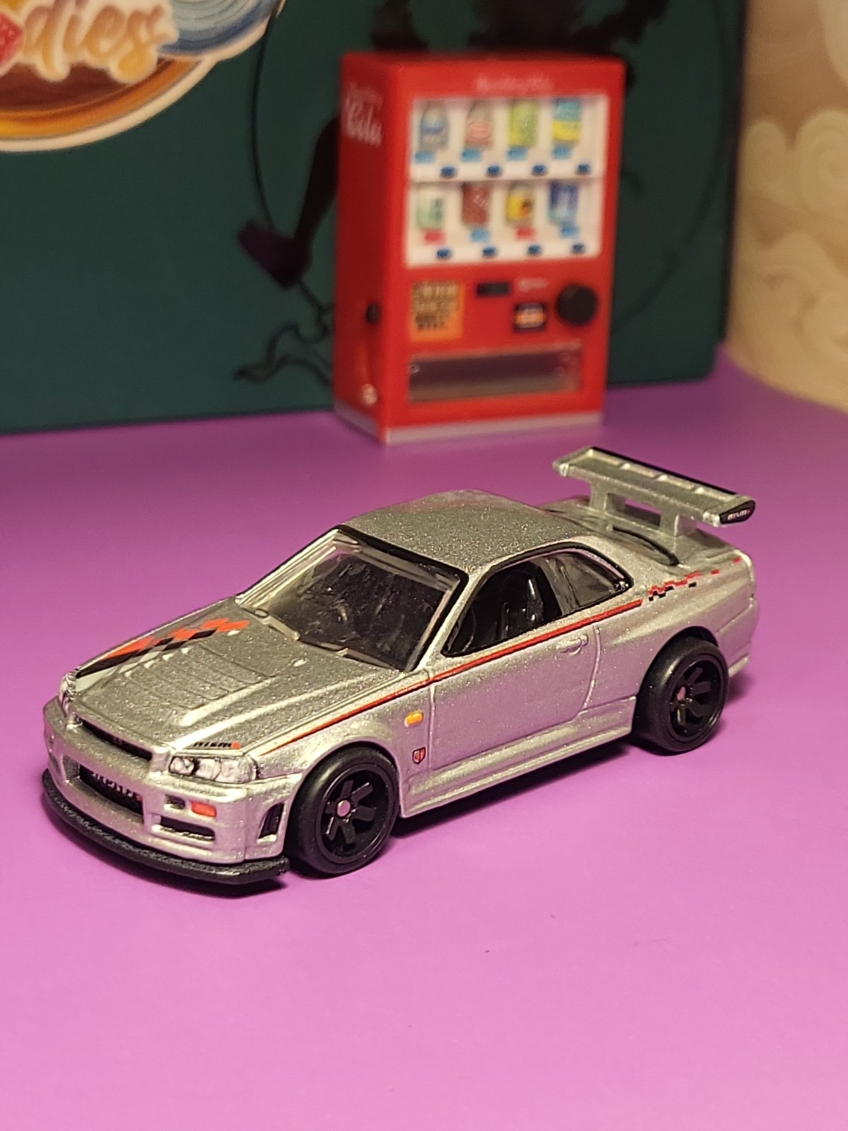 HOT WHEELS PREMIUM LOOSE NISSAN SKYLINE GT-R R34 SILVER