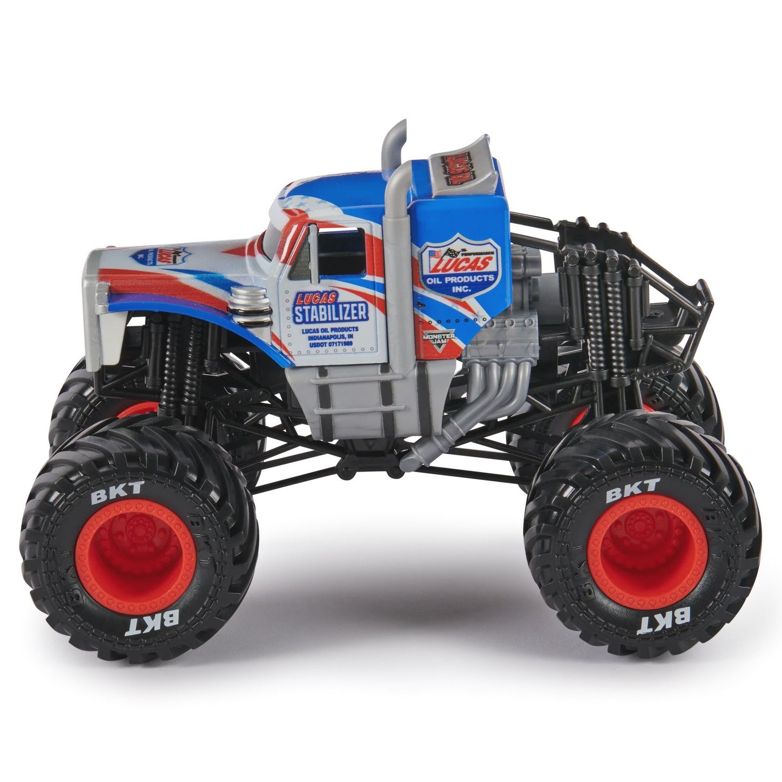 Monster Jam Series 21 Lucas Stabilizer 2024 1:24 Die-Cast Truck BKT Rubber Tires