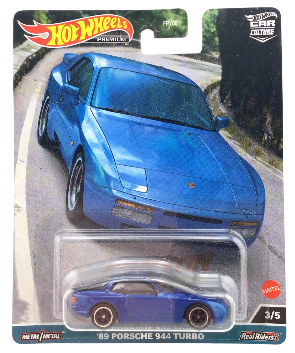 Hot Wheels Premium Car Culture ’89 PORSCHE 944 TURBO Mattel Die-Cast Model 3/5