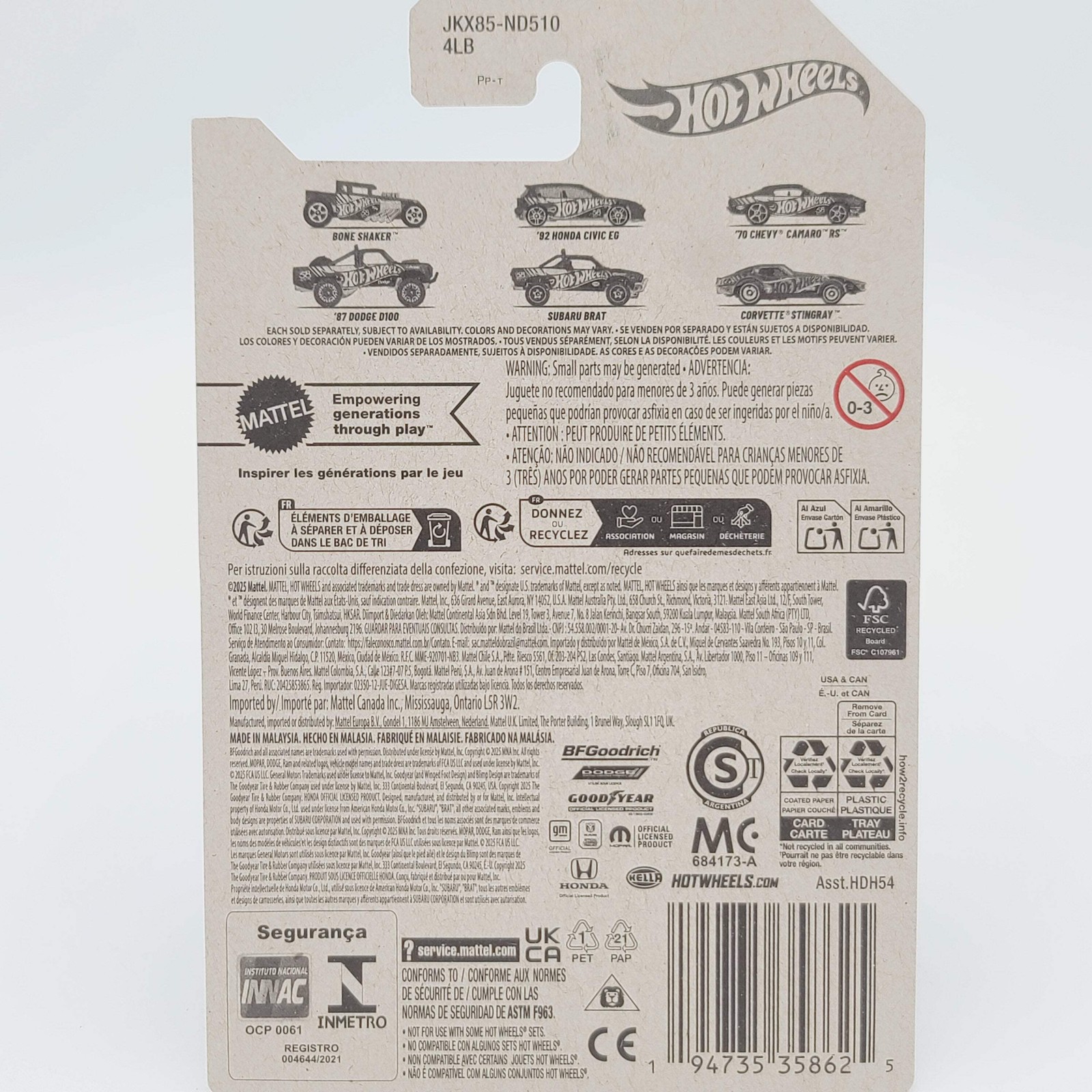 Hot Wheels ’92 Honda Civic EG (2026 Pearl & Chrome 58th Anniversary Mix 1)