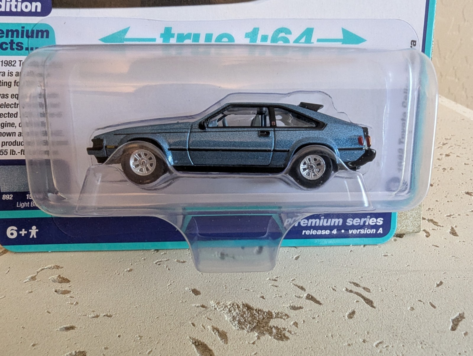 Auto World 1/64 2023 Import Legends 1982 Toyota Celica Supra Light Blue Poly MOC
