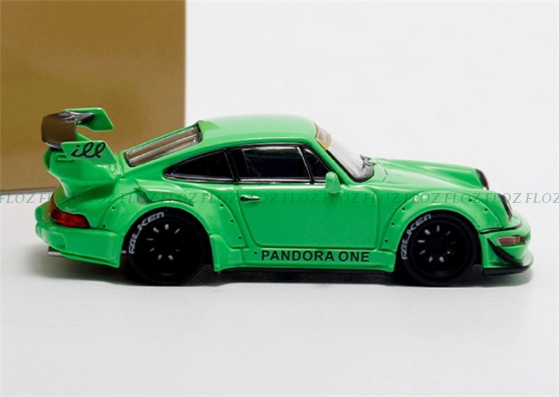 1:64 Star Model Porsche RWB 964 GT LTD Neon Green w/ Figure w/ Accessories Pack