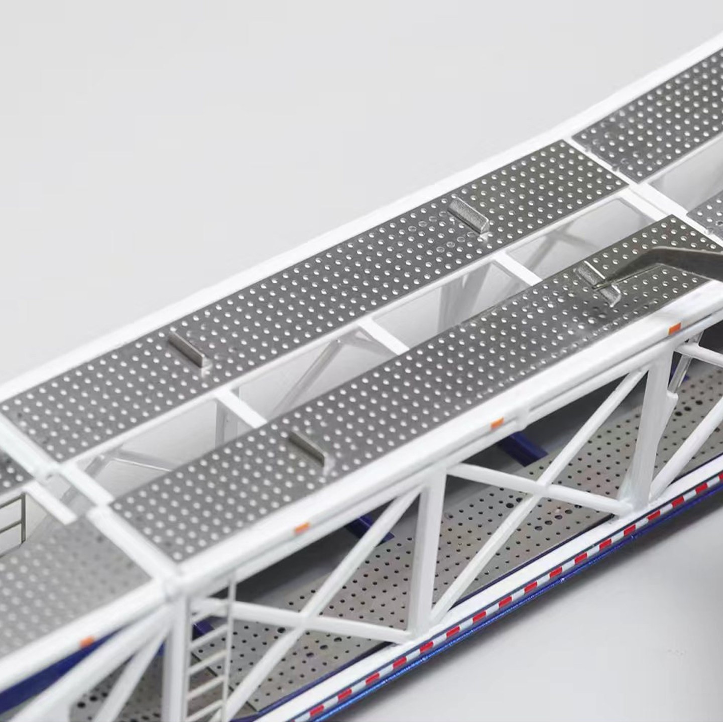 GCD 1:64 Jumbo Double-layer Alloy Car Carrier-Extra-long Giant Transport Model