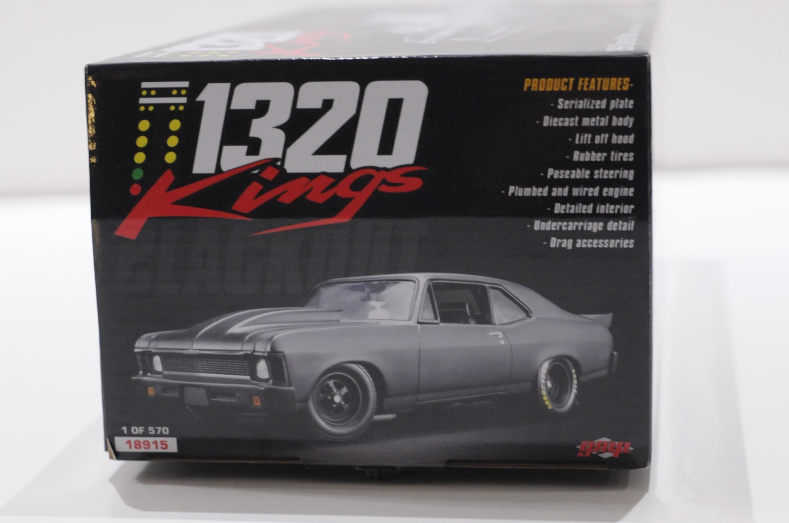 GMP 1969 CHEVROLET NOVA 1320 KINGS MATT BLACK SCALE 1:18 LIMITED 1 OF 570