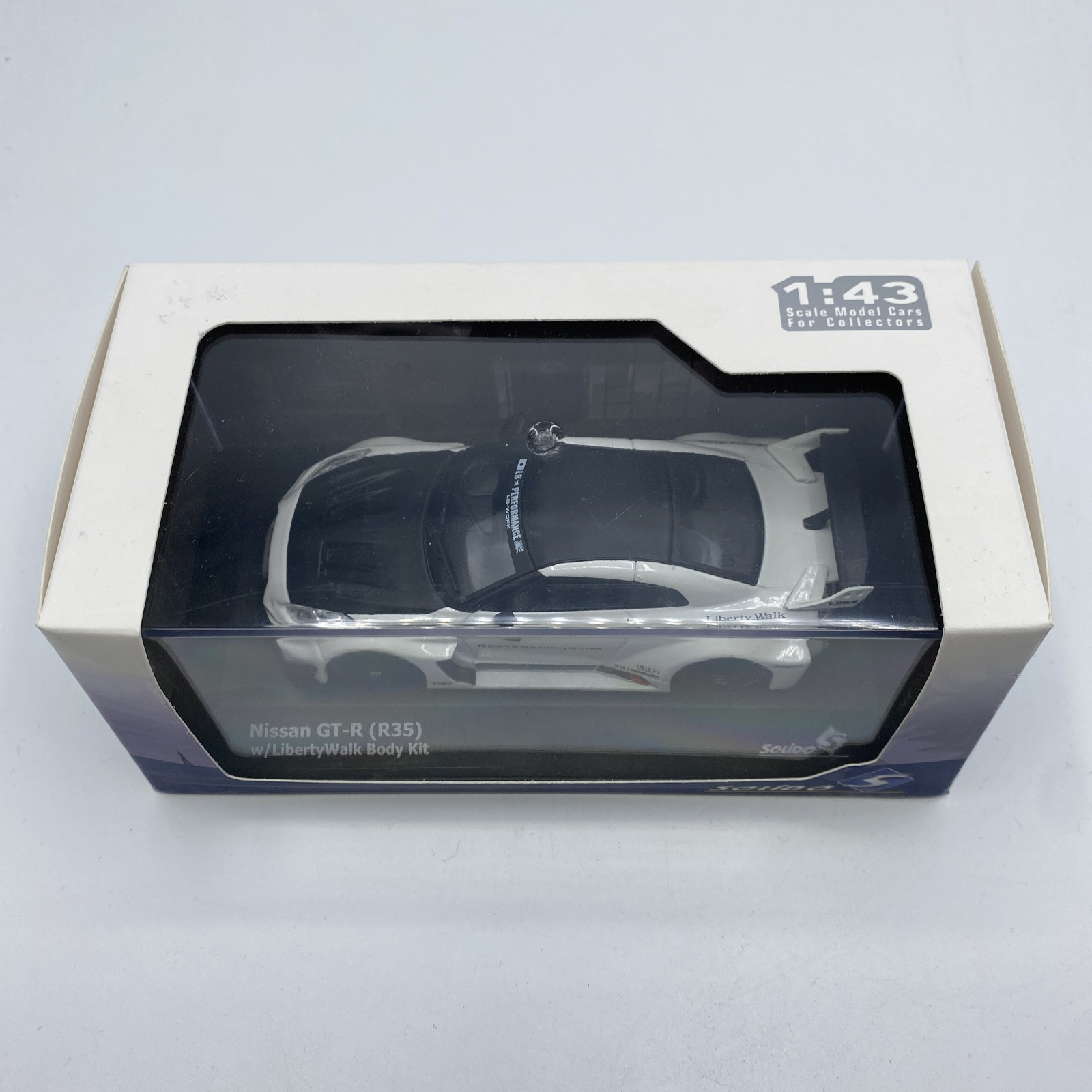 SOLIDO 1/43 2020 LBWK NISSAN GTR GT-R (R35) LIBERTY WALK BODY KIT WHITE S4311203