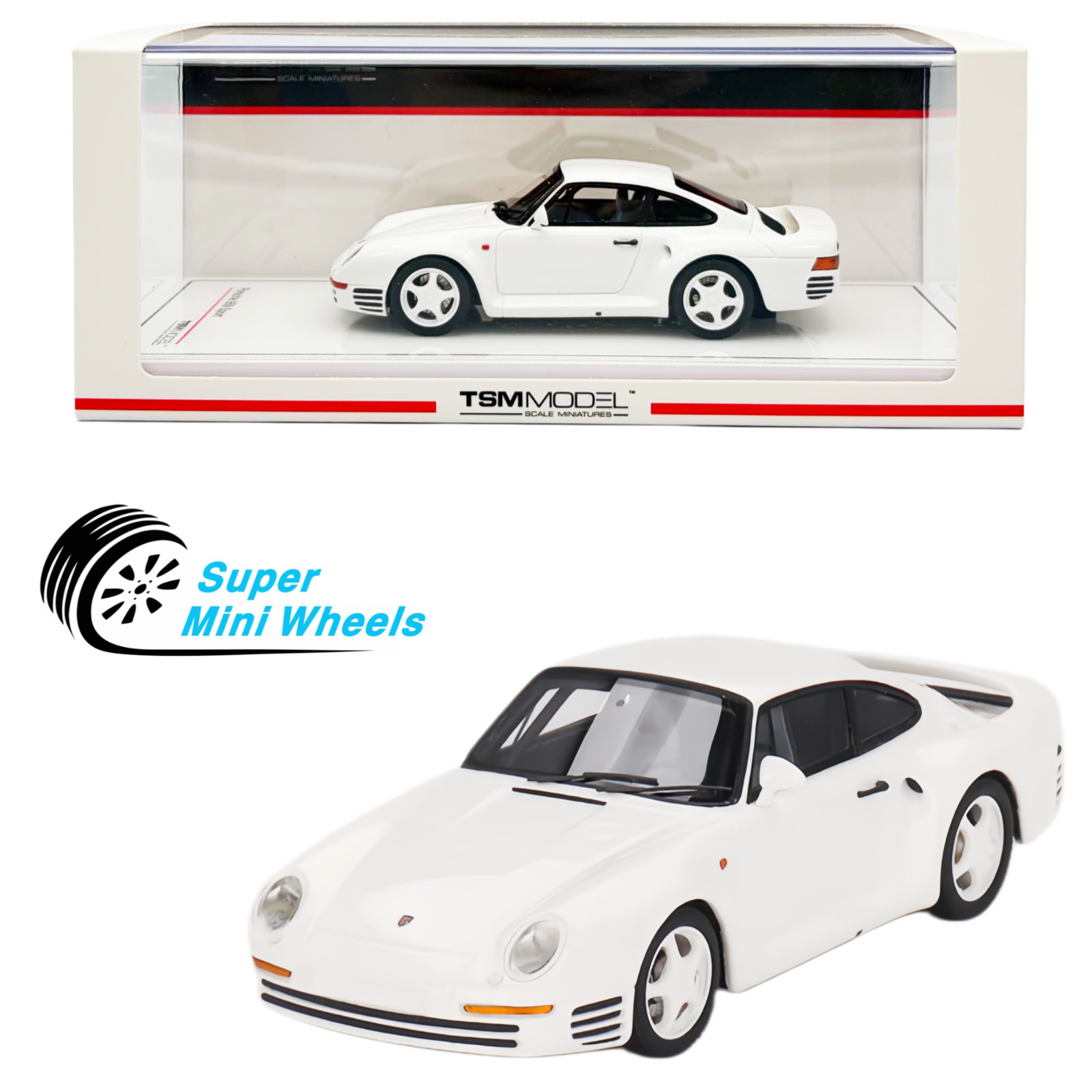 TSM-Model 1:43 Porsche 959 Sport Grand Prix White