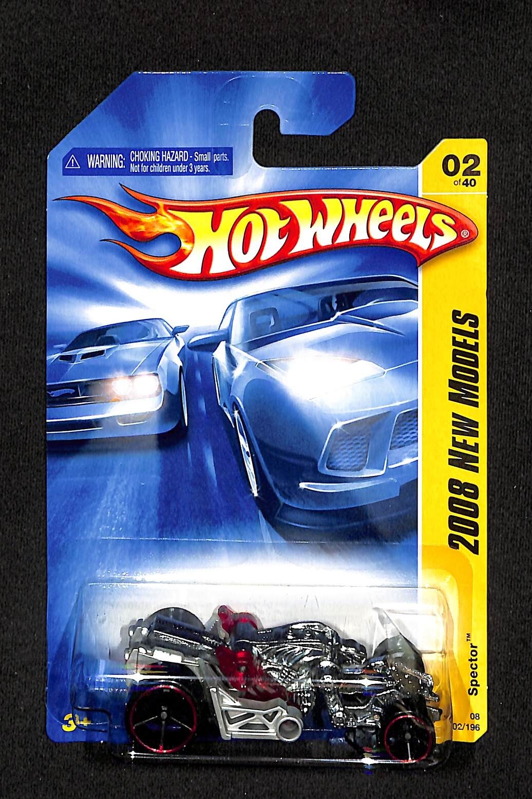 2008 Hot Wheels New Models Spector #2 Silver/Red