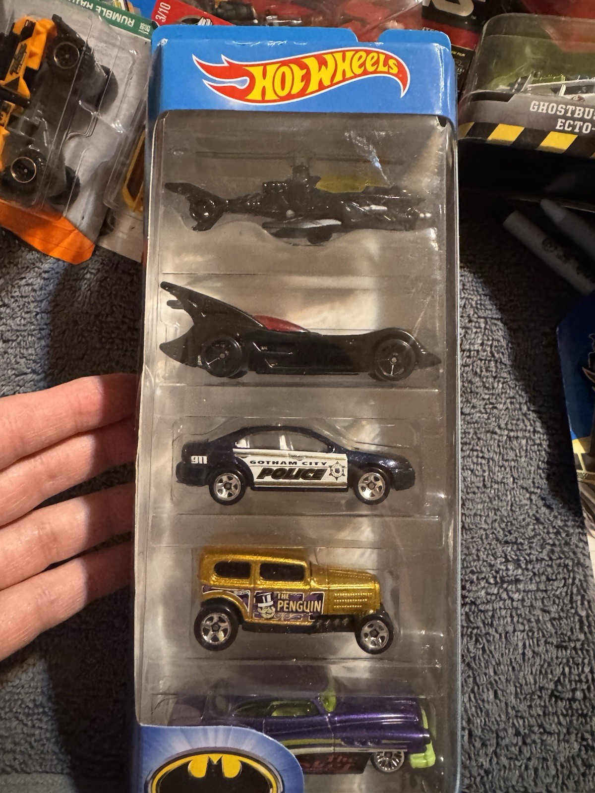Hot Wheels Batman Set Diecast Car 1:64 Black Unopened Box