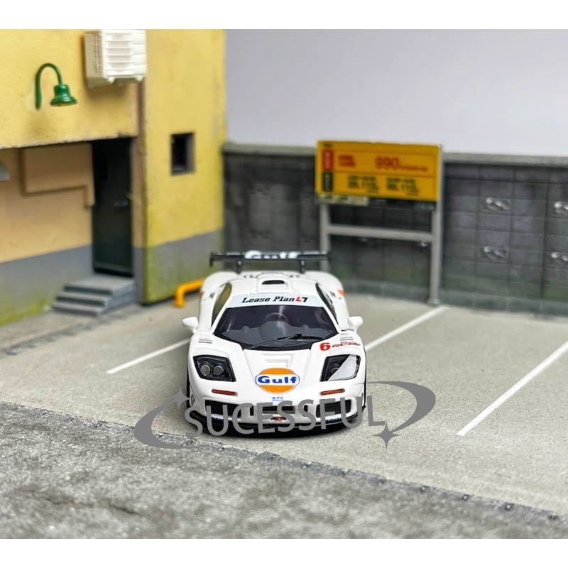 Scalemini 1:64 Gulf F1 GTR Supercar Resin Diecast Model,Racing Collectible Gift