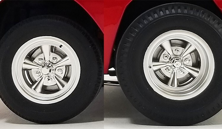 1/18 ACME Drag Wheel and Tire Set From The Mazmanian Corvette A1800926W