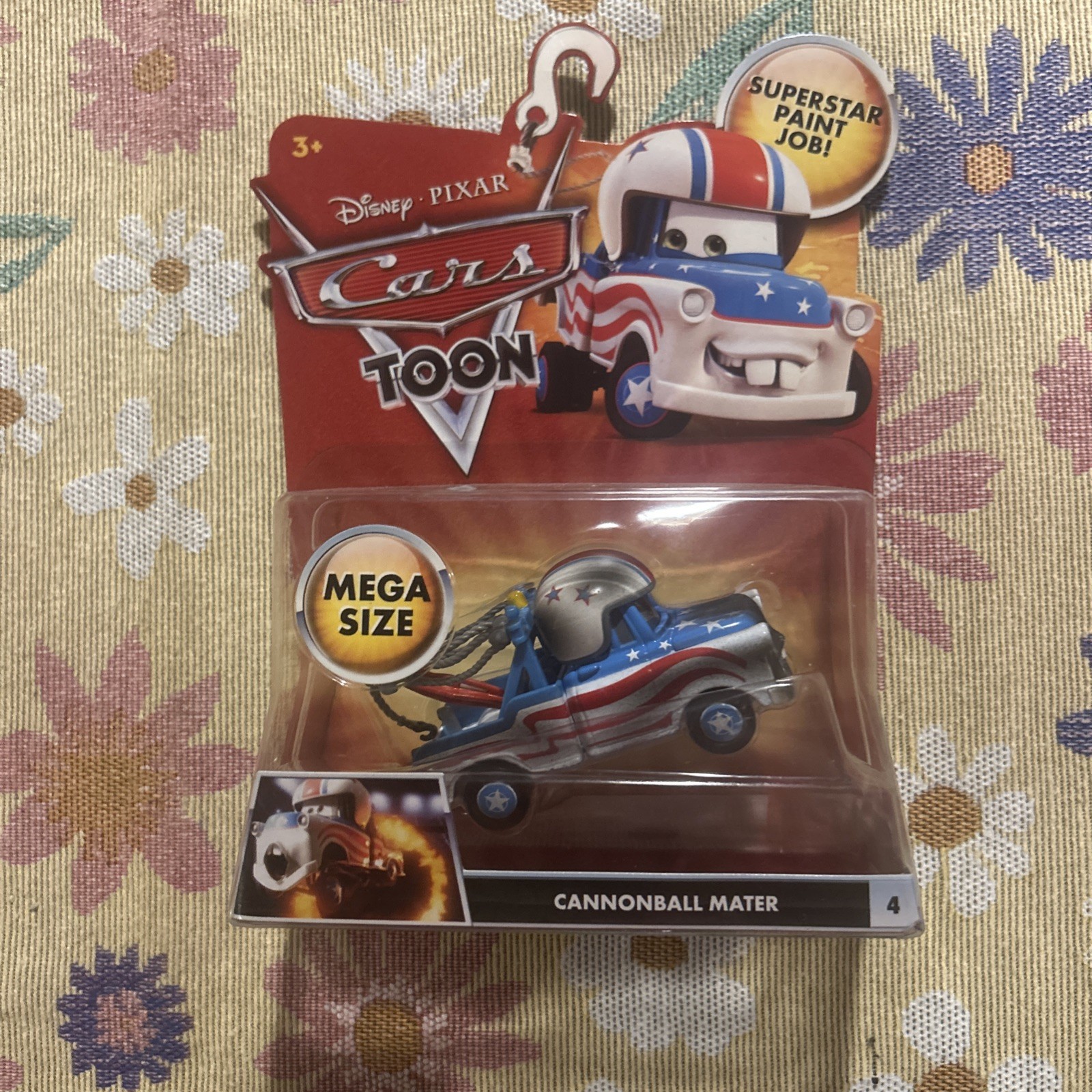 Disney Pixar Cars Toon Mega Size Cannonball Mater #4 D6