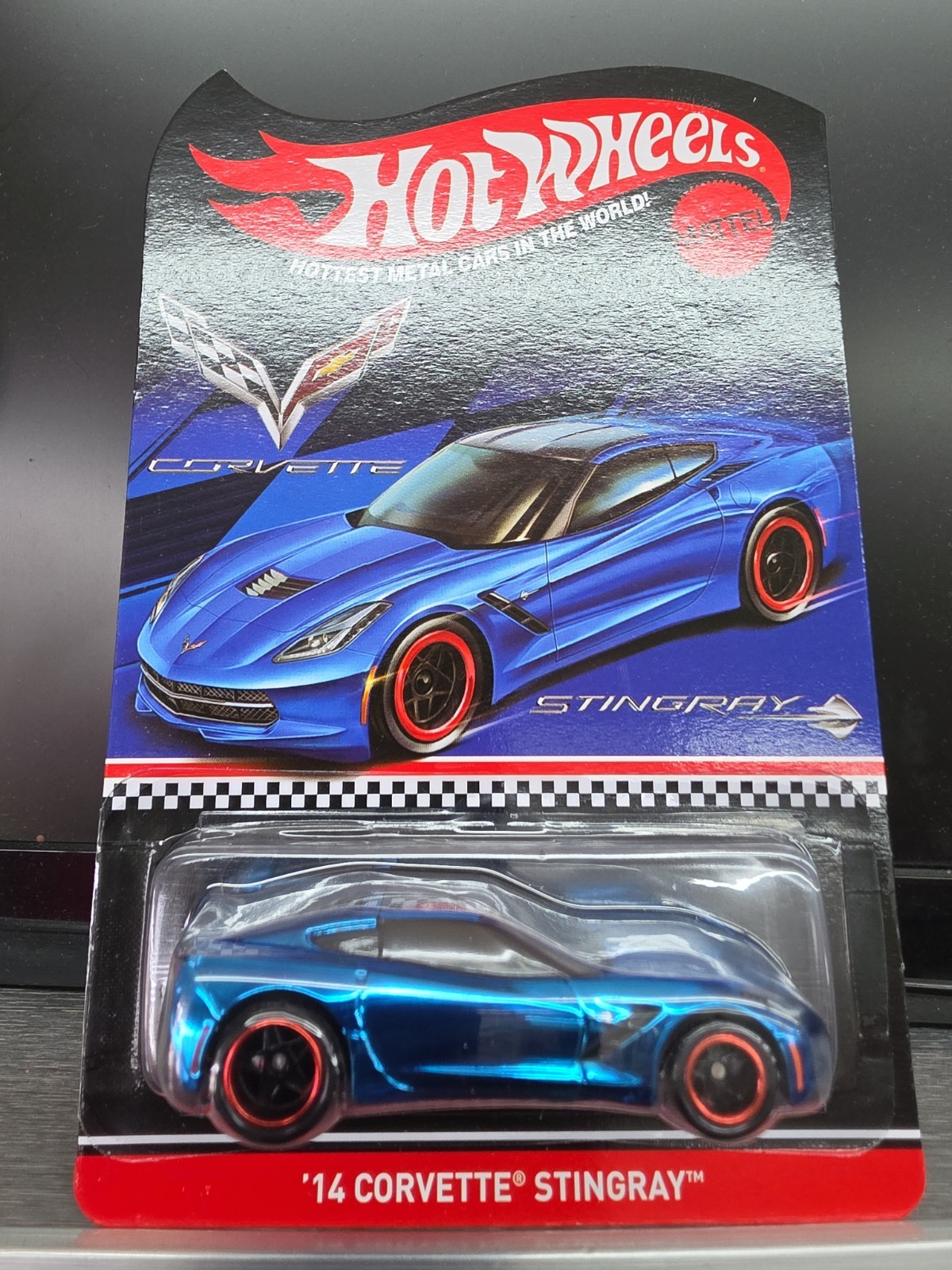 Hot Wheels ’14 Corvette Stingray 2014 1:64 Diecast Car Blue Limited Ed Unopened