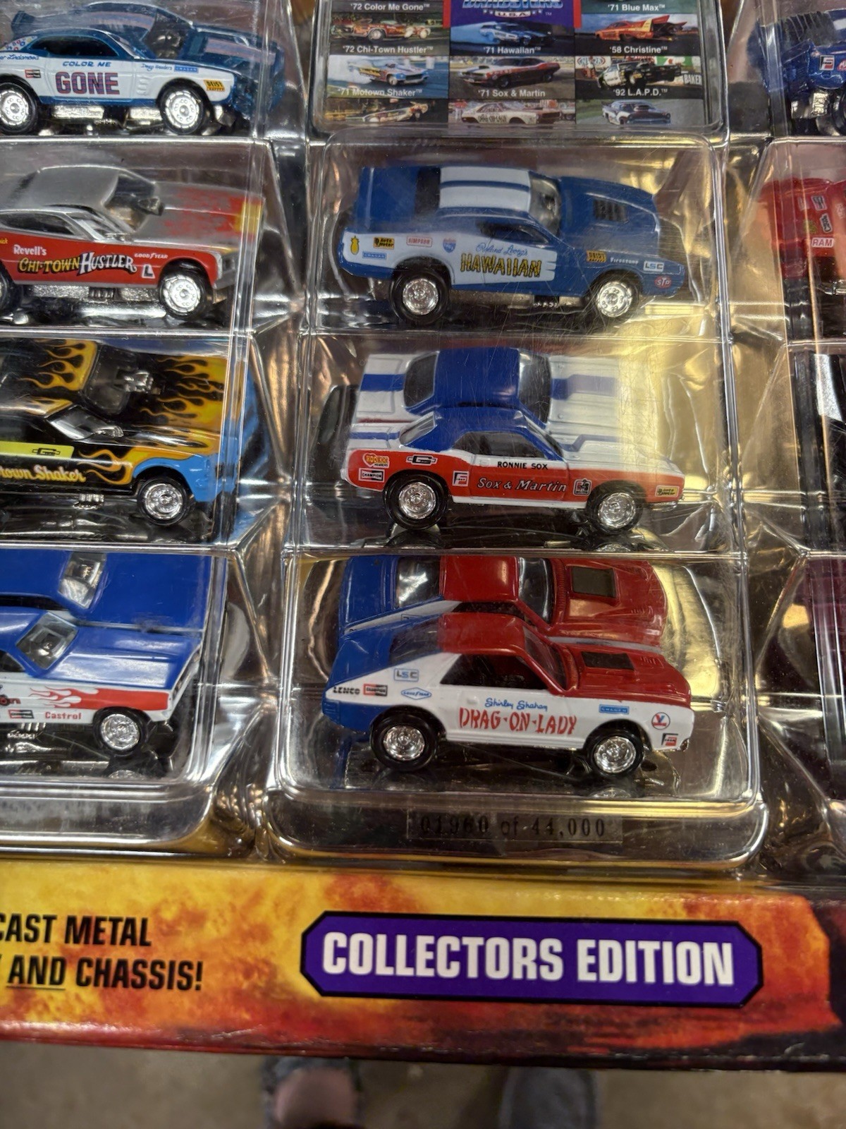 JOHNNY LIGHTNING DRAGSTERS USA DIE CAST 11 CAR SET COLLECTORS EDITION 1996