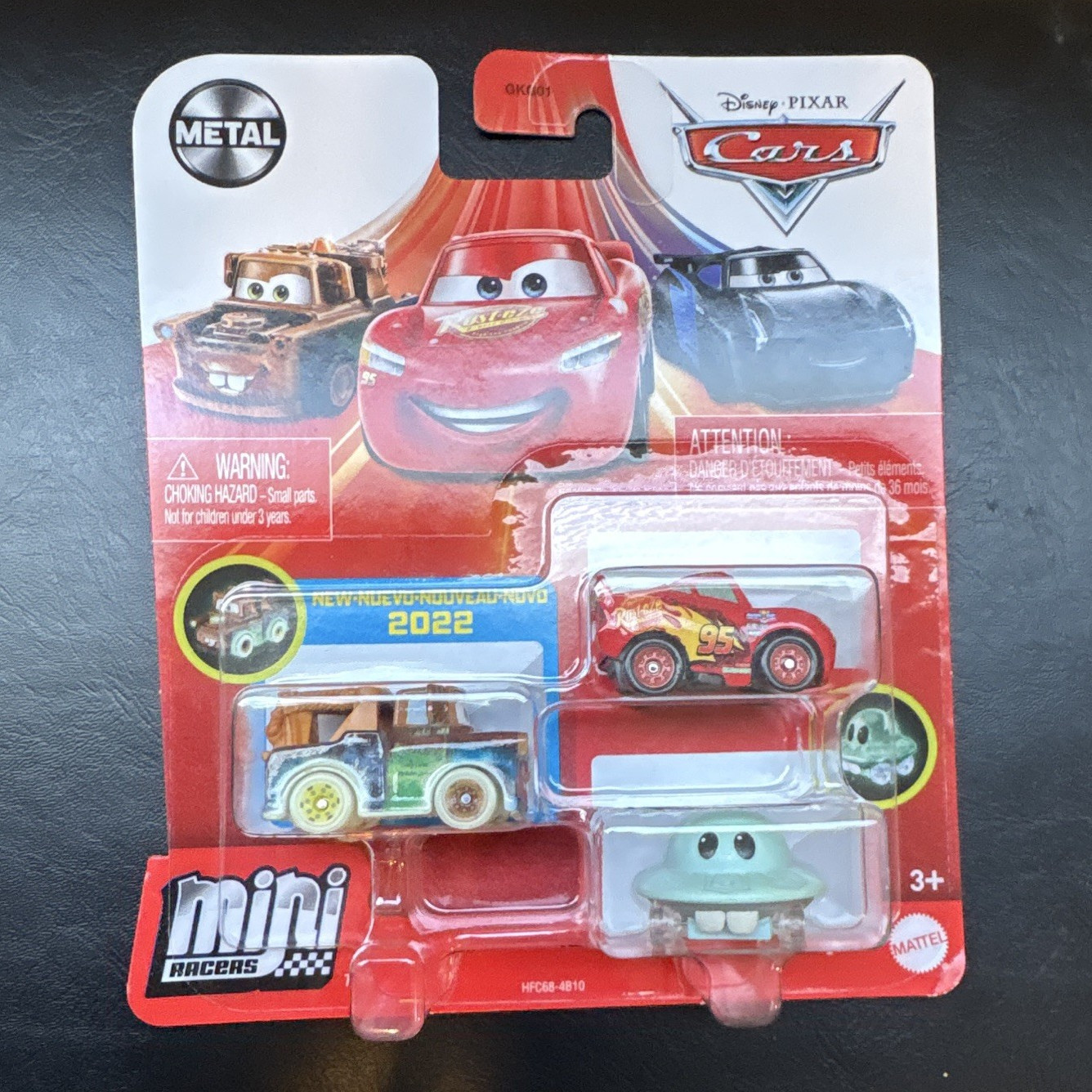 Mattel Disney Pixar Cars Mini Racers 2022 Metal Diecast 3-Pack Unopened Box