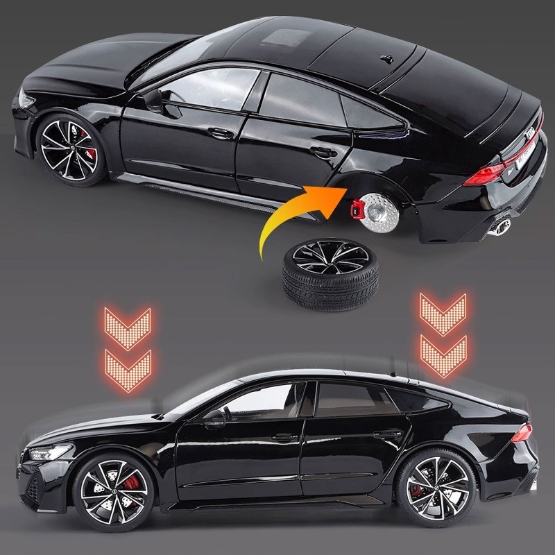 1/18 for RS7 Sportback Model with Key Remote Control-Sound Light Effects Model
