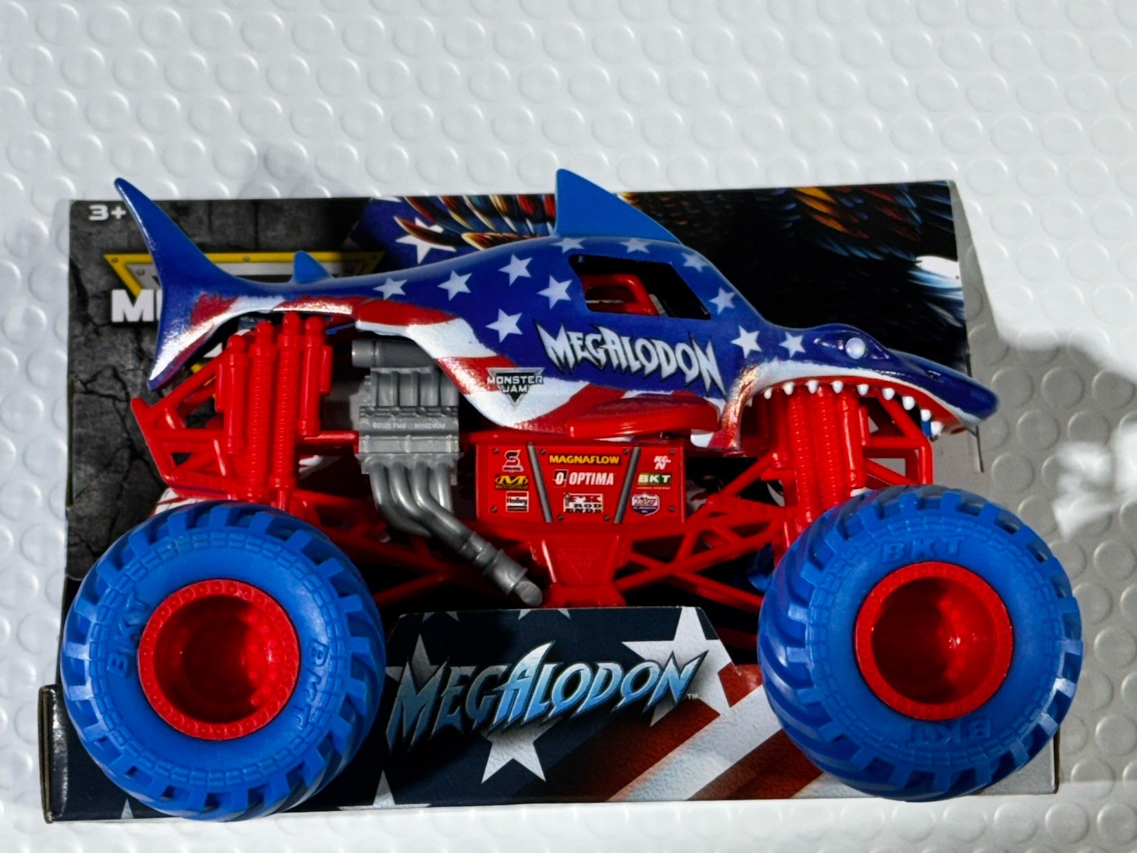Monster Jam 2026 Stars & Stripes MEGALODON 1:24 BIG