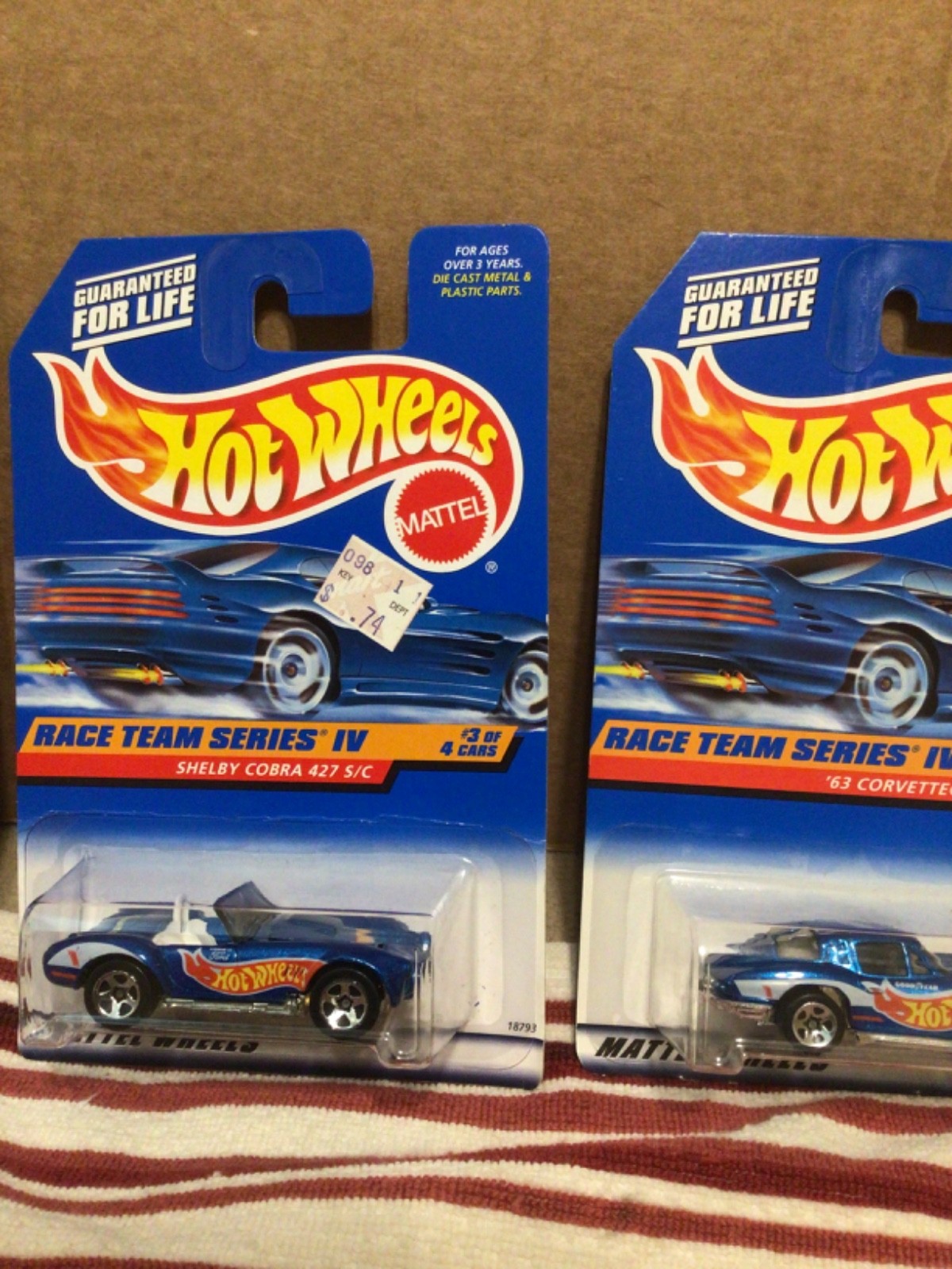 2026 Hot Wheels 1994,95,96,97, Race Team series complete sets of 4 see photos