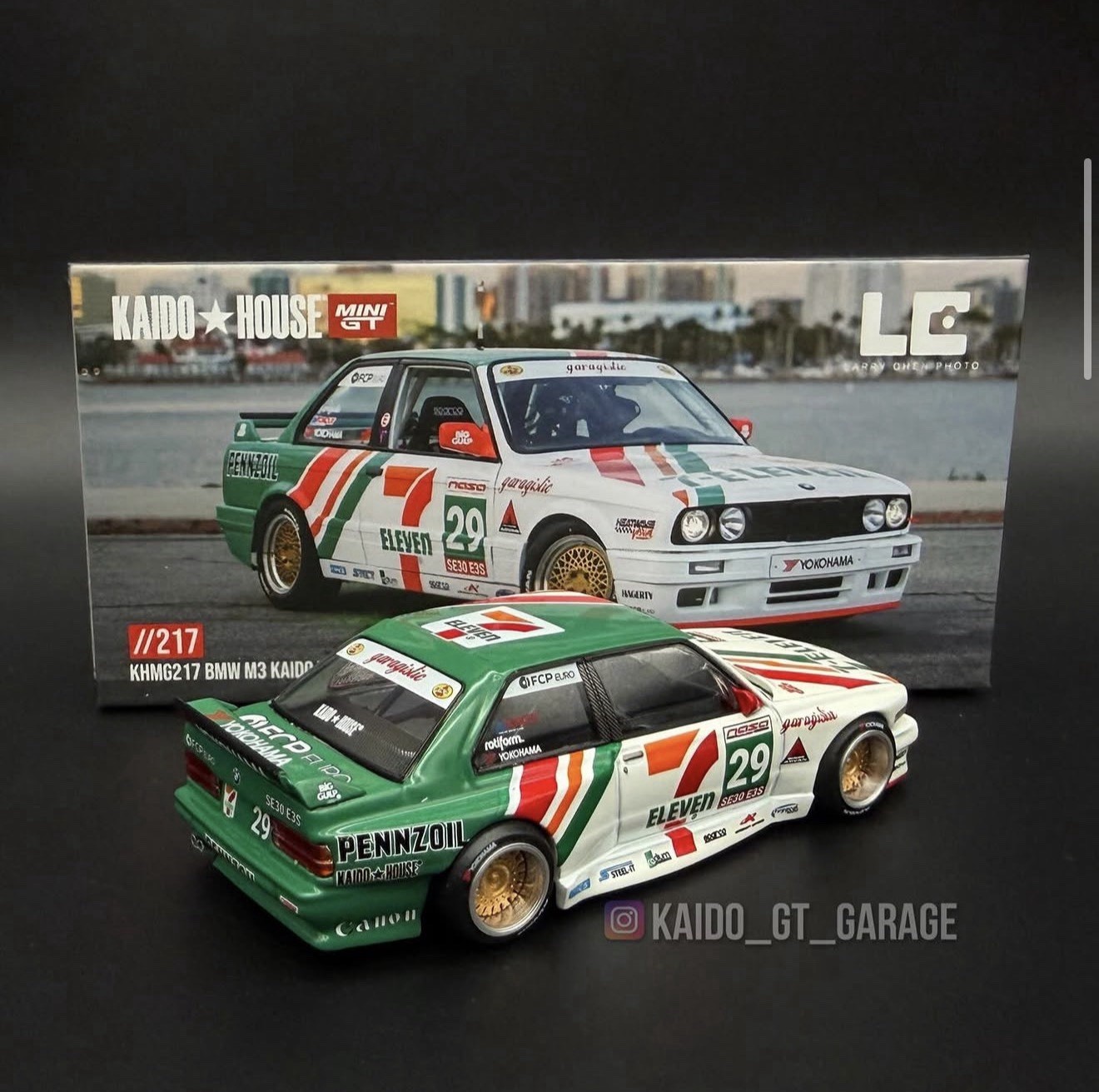 Kaido House x Mini GT BMW M3 Kaido Works Larry Chen Photo V1 7-11 KHMG217 Sealed