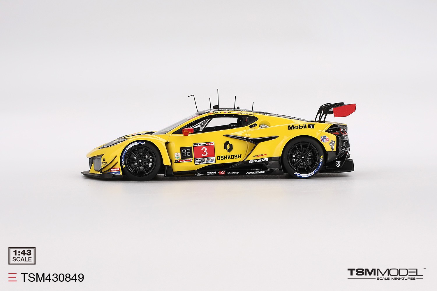 TSM-Model Chevrolet Corvette GT3.R -2025 24hr Daytona 1:43 Diecast Car TSM430849