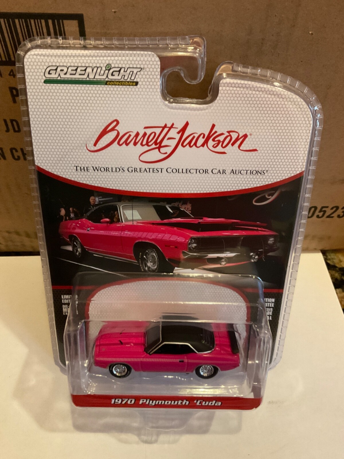 Greenlight Barrett-Jackson 1970 Plymouth Cuda pink