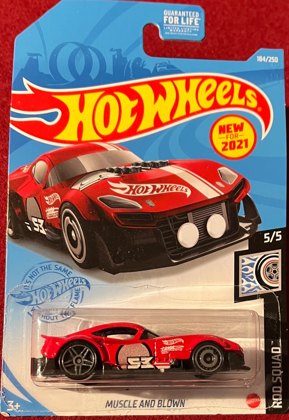 HOT WHEELS ROD SQUAD MUSCLE AND BLOWN RED 184/250. SEE COMBINED OFFERS!