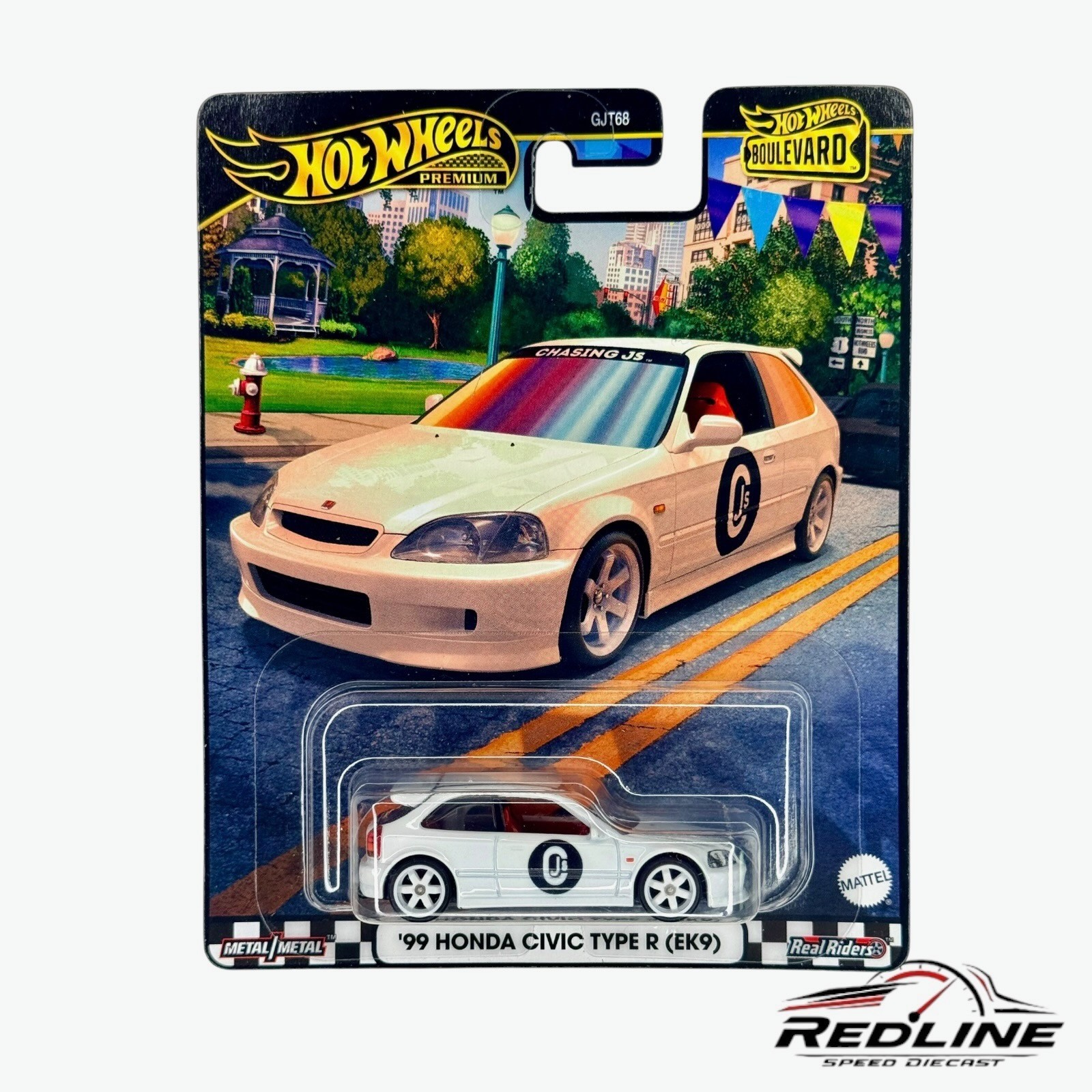 🎌Hot Wheels Boulevard ’99 Honda Civic Type R (EK9) White H17🎌