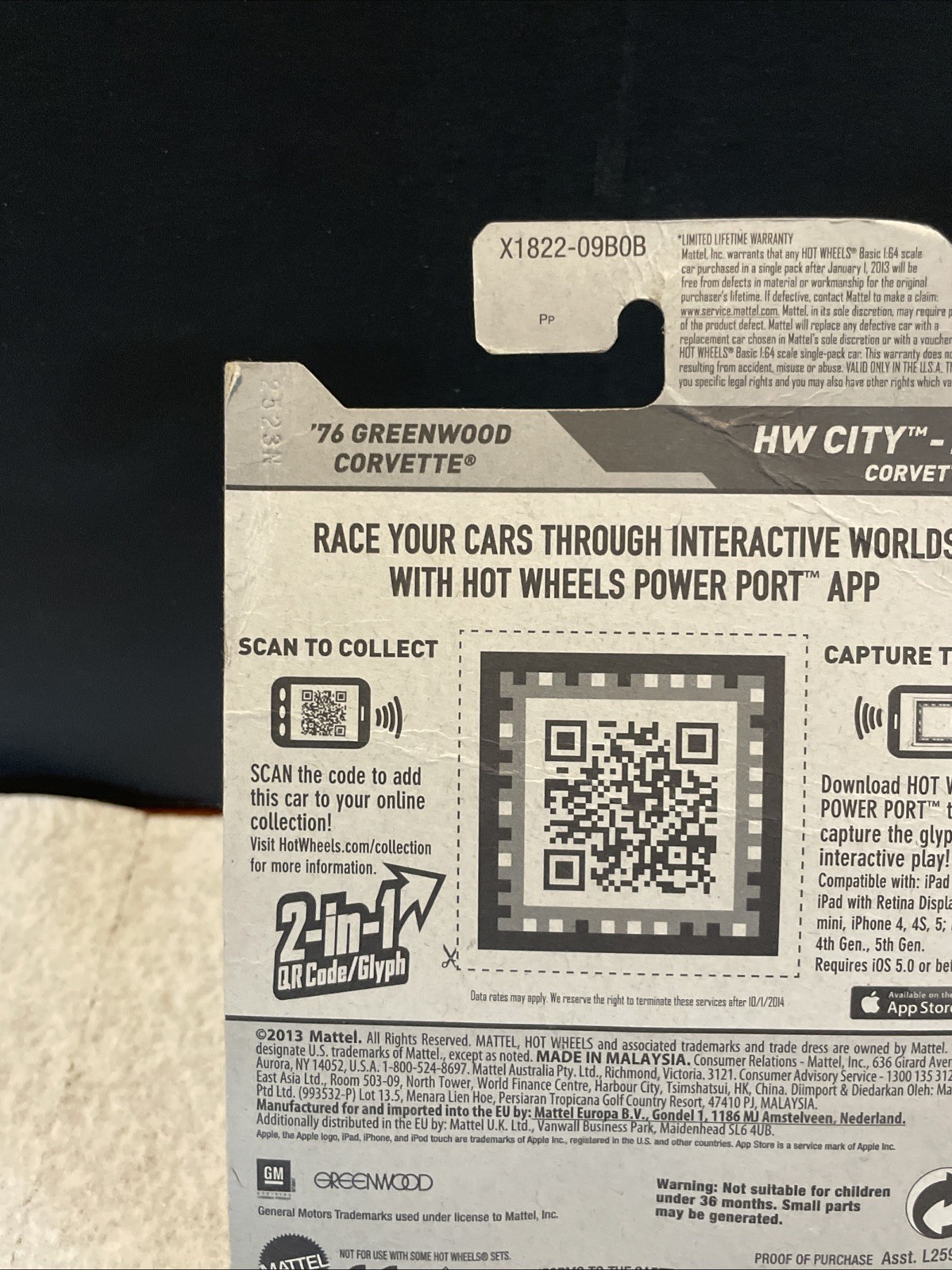 Hot Wheels HW Showroom ’76 Greenwood Corvette Sealed Yellow