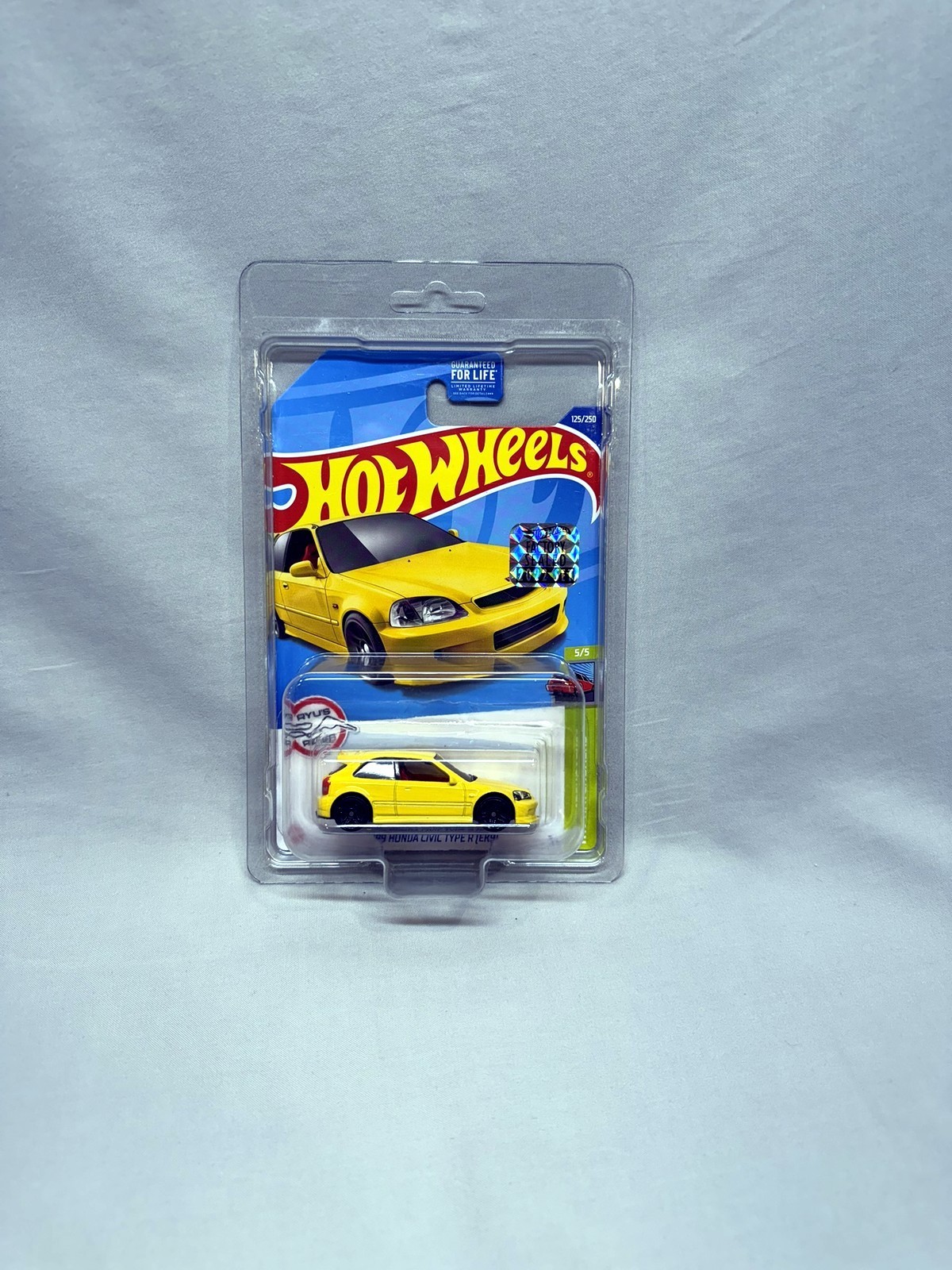Hot Wheels 2022 ’99 Honda Civic Type R EK9 Yellow Hatchbacks FACTORY SEALED 125