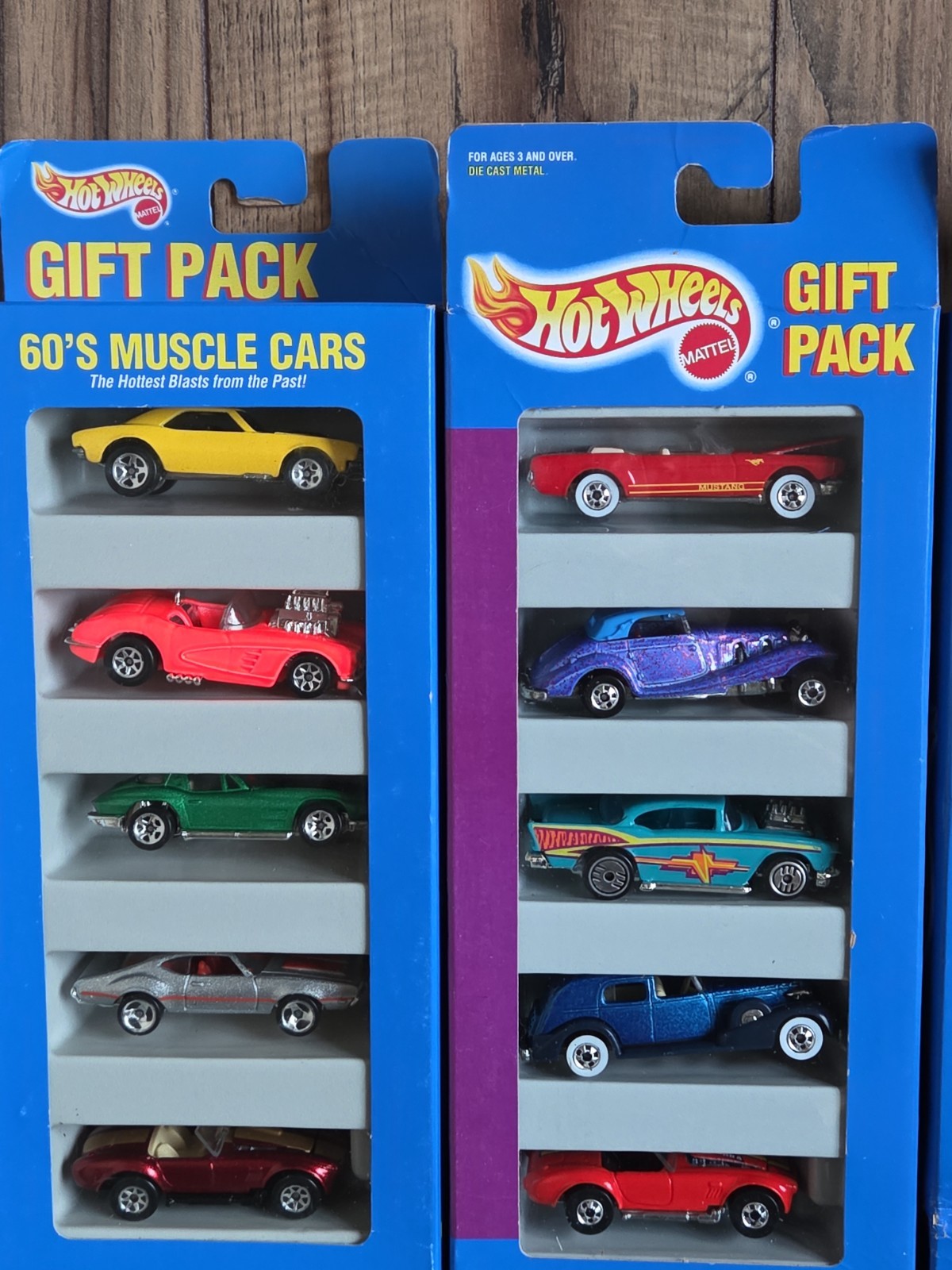 Hot Wheels 5 Gift Pack 60’s Muscle Cars, Classic Collection Corvette Lot Of 4