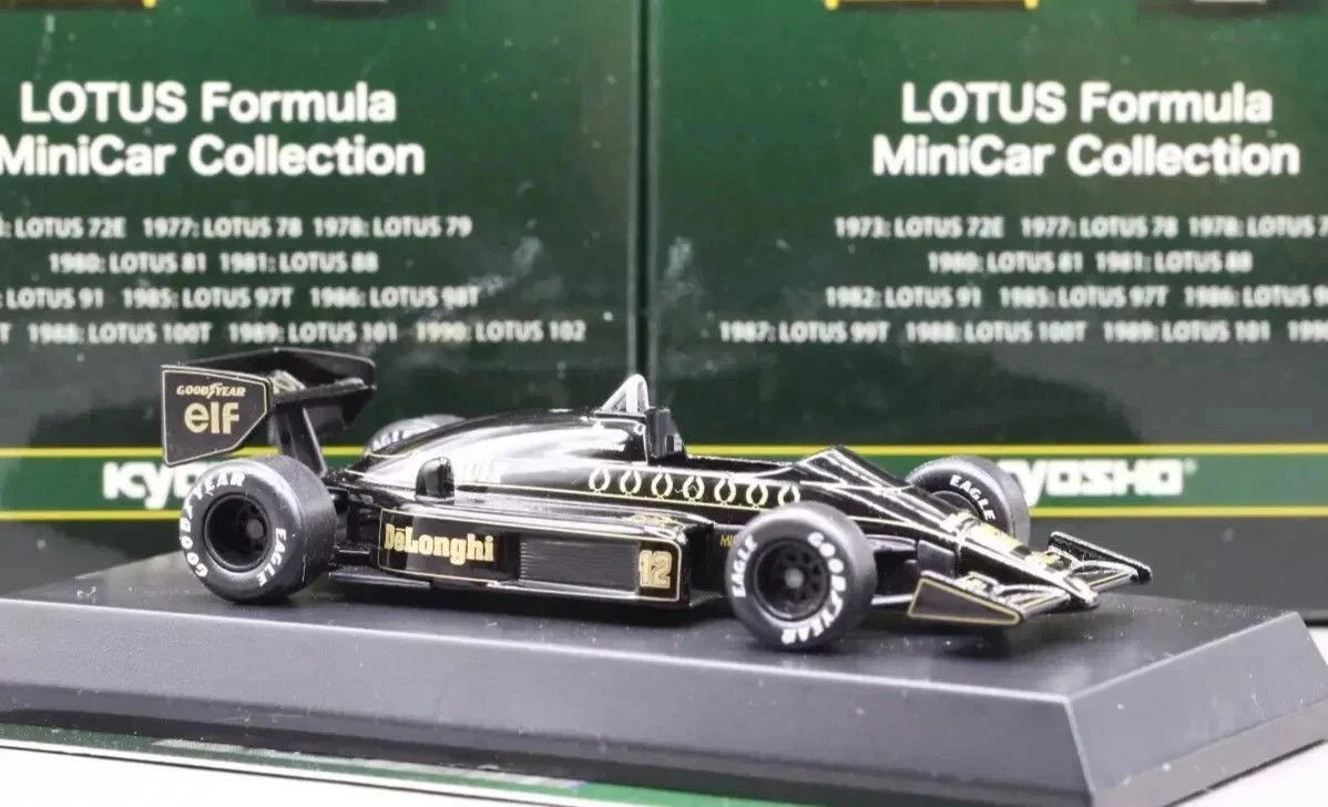 Kyosho 1/64 Lotus Formula Collection Secret Car 98T F1 No.12 1986 A.Senna