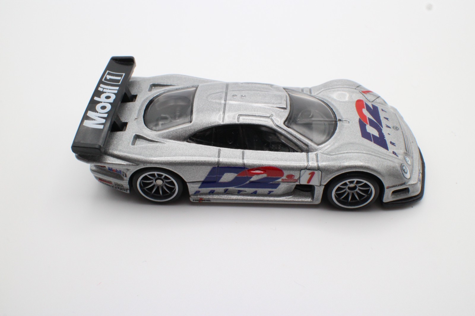Hot Wheels 1997 Mercedes-Benz CLK-GTR Silver D2 Boulevard Premium Loose 1:64