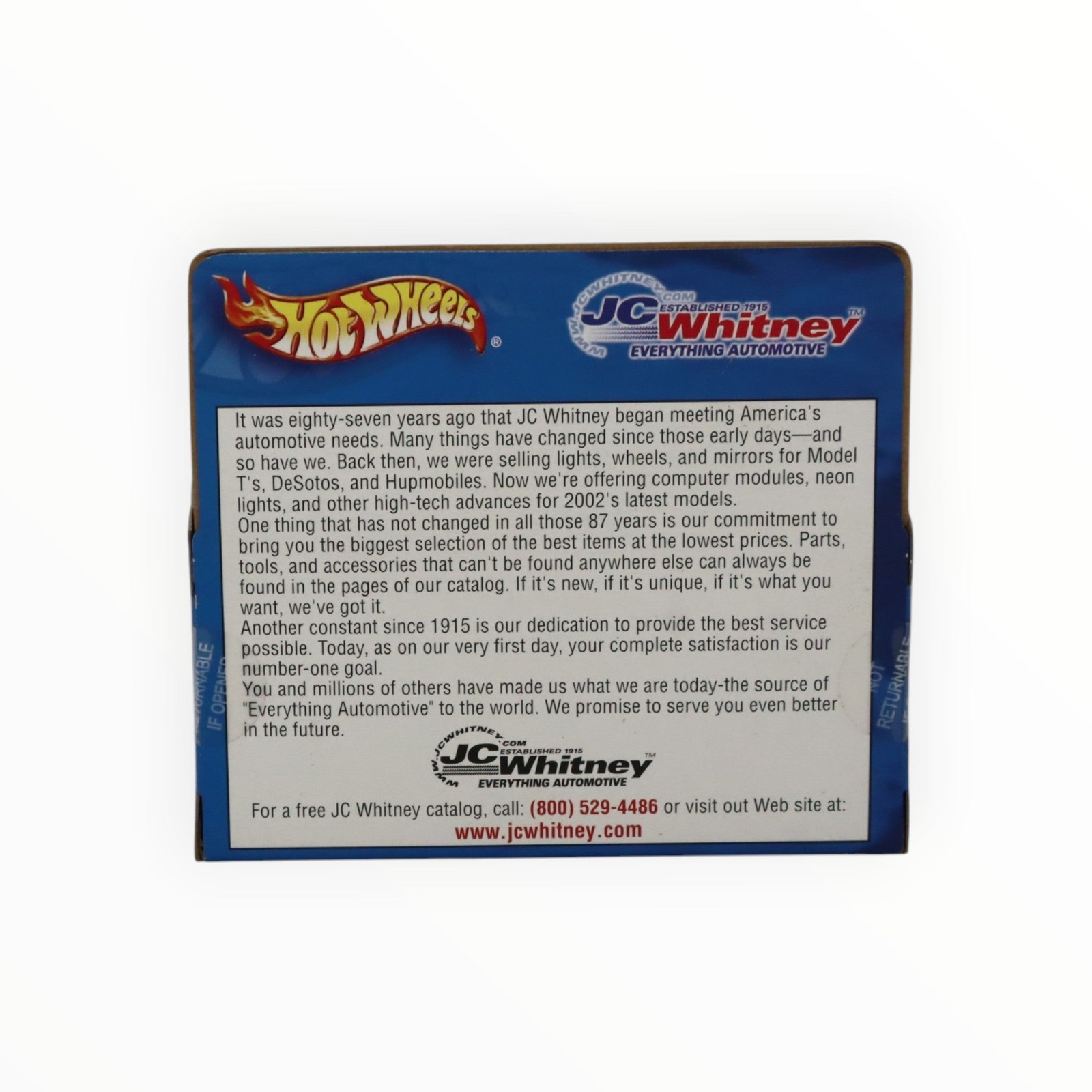 Hot Wheels Purple Passion – Red JC Whitney – 2002 Promo A