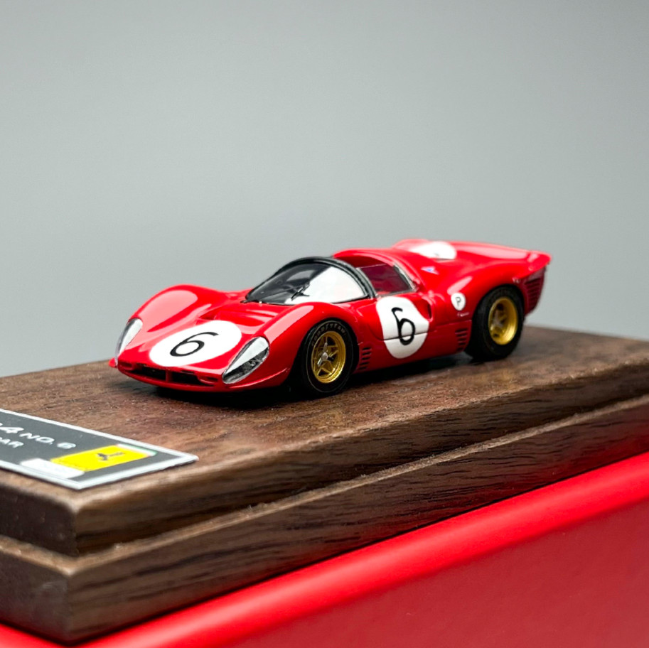 DMH 1/64 Scale 330 P4 1967 24 Hours Le Mans Endurance Race Resin Model Car Gifts
