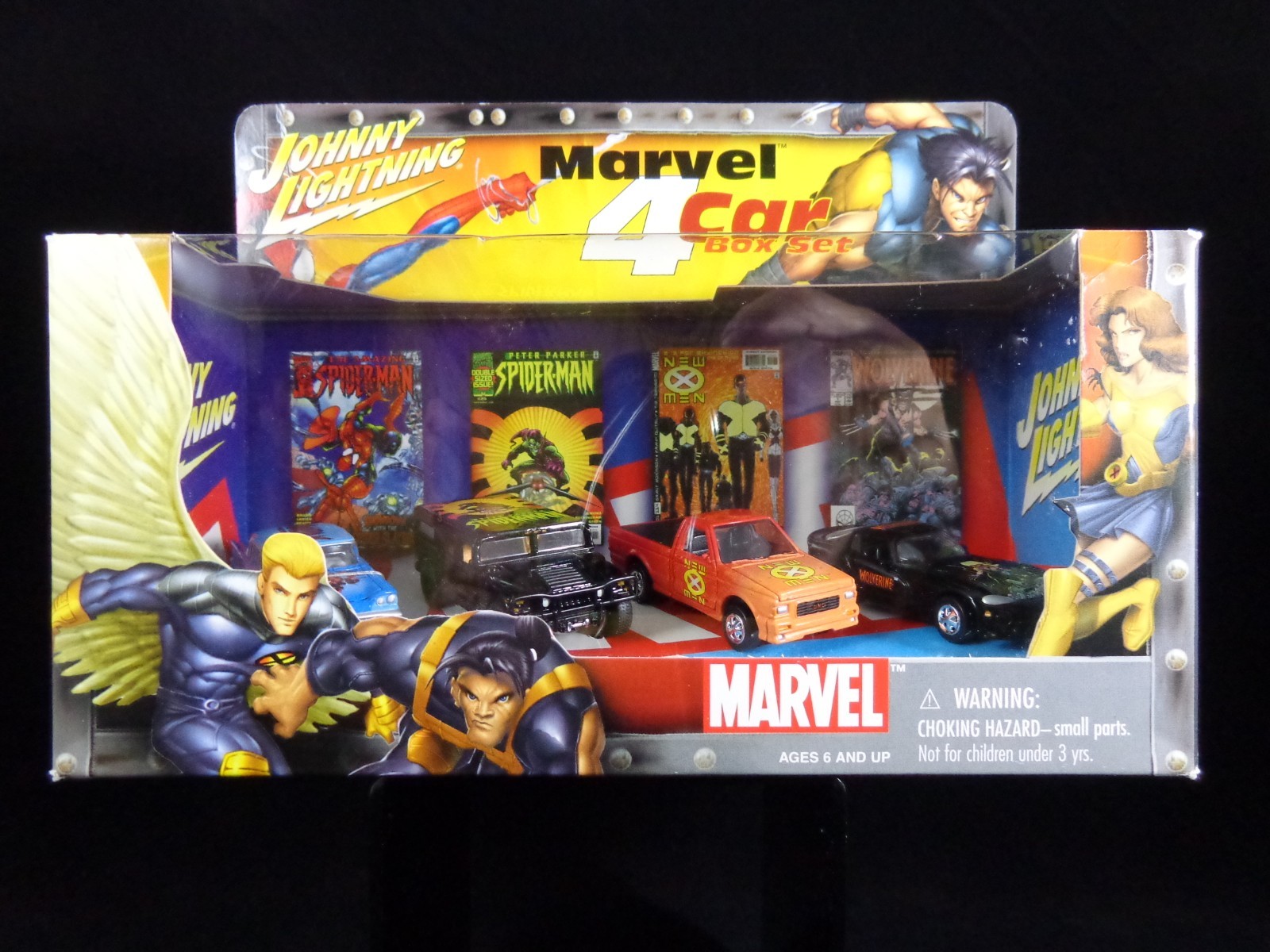 Marvel Johnny Lightning Marvel 4 Car Box Set 1:64 Scale Die-Cast