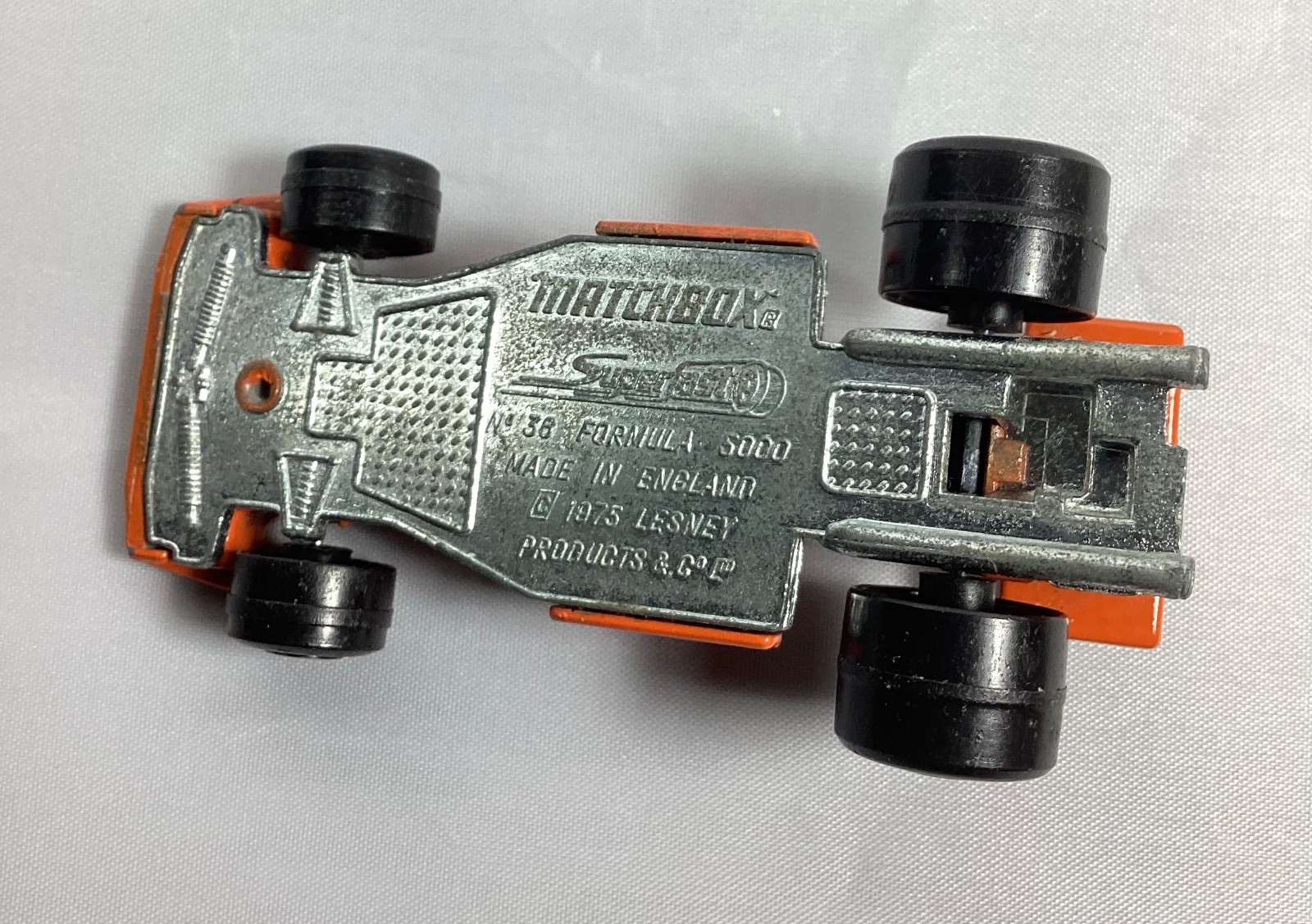 1975 Matchbox Lesney Superfast #36 Formula 5000 Orange 3 Race Car