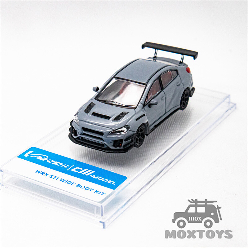 CM MODEL 1:64 STI/WRX Varis Widebody 1.0/2.0 Gray Diecast Model Car