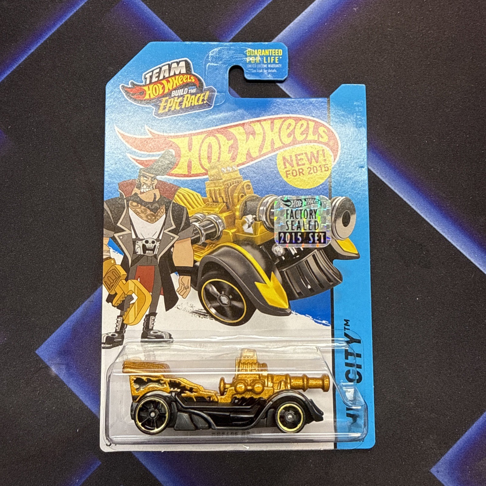 Hot Wheels Grease Rod 2015 HW City 1:64 Gold Black Steampunk🔥Factory Sealed