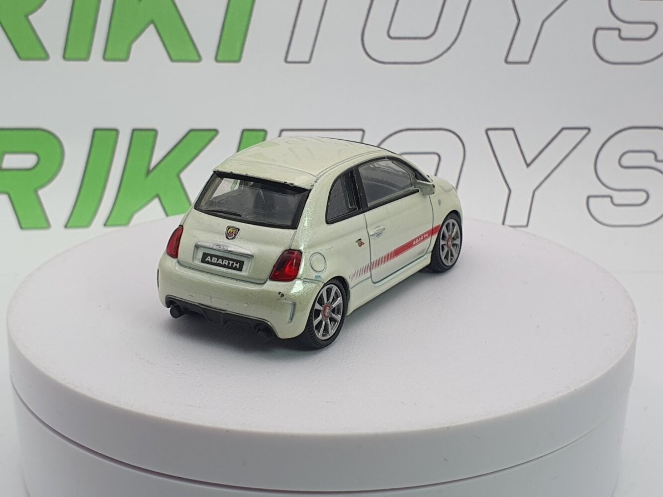 Fiat 500 Abarth Mondo Motors 1/43 White 2008
