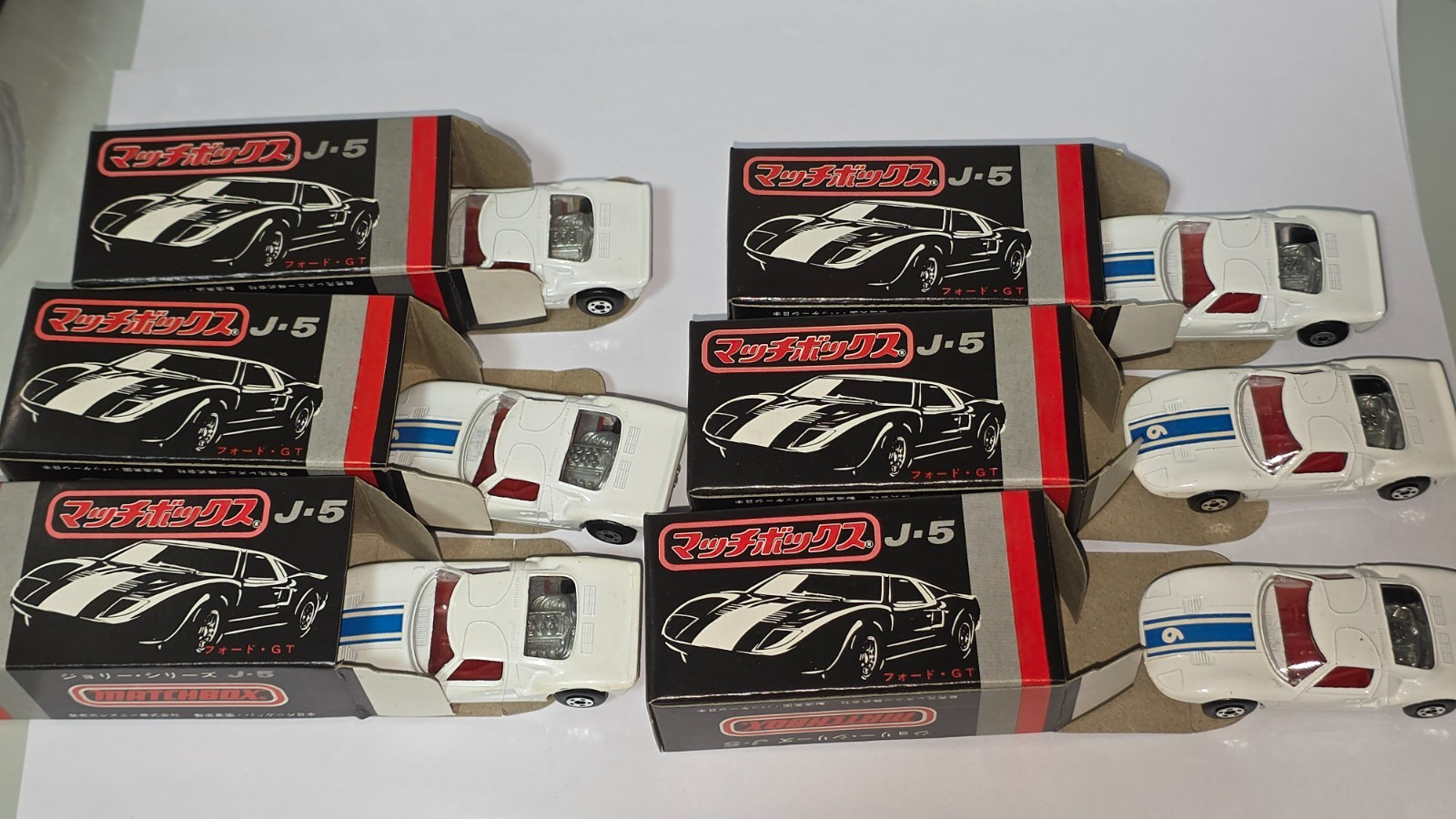 Matchbox Superfast J-5 Ford GT X 6 Japan Version with original outer white box