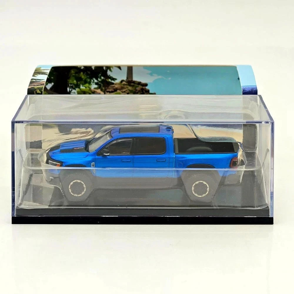 DODGE 1500 RAM TRX PICKUP TRUCK BLUE 1/64 DIECAST CAR BY SHADOW PRO SP