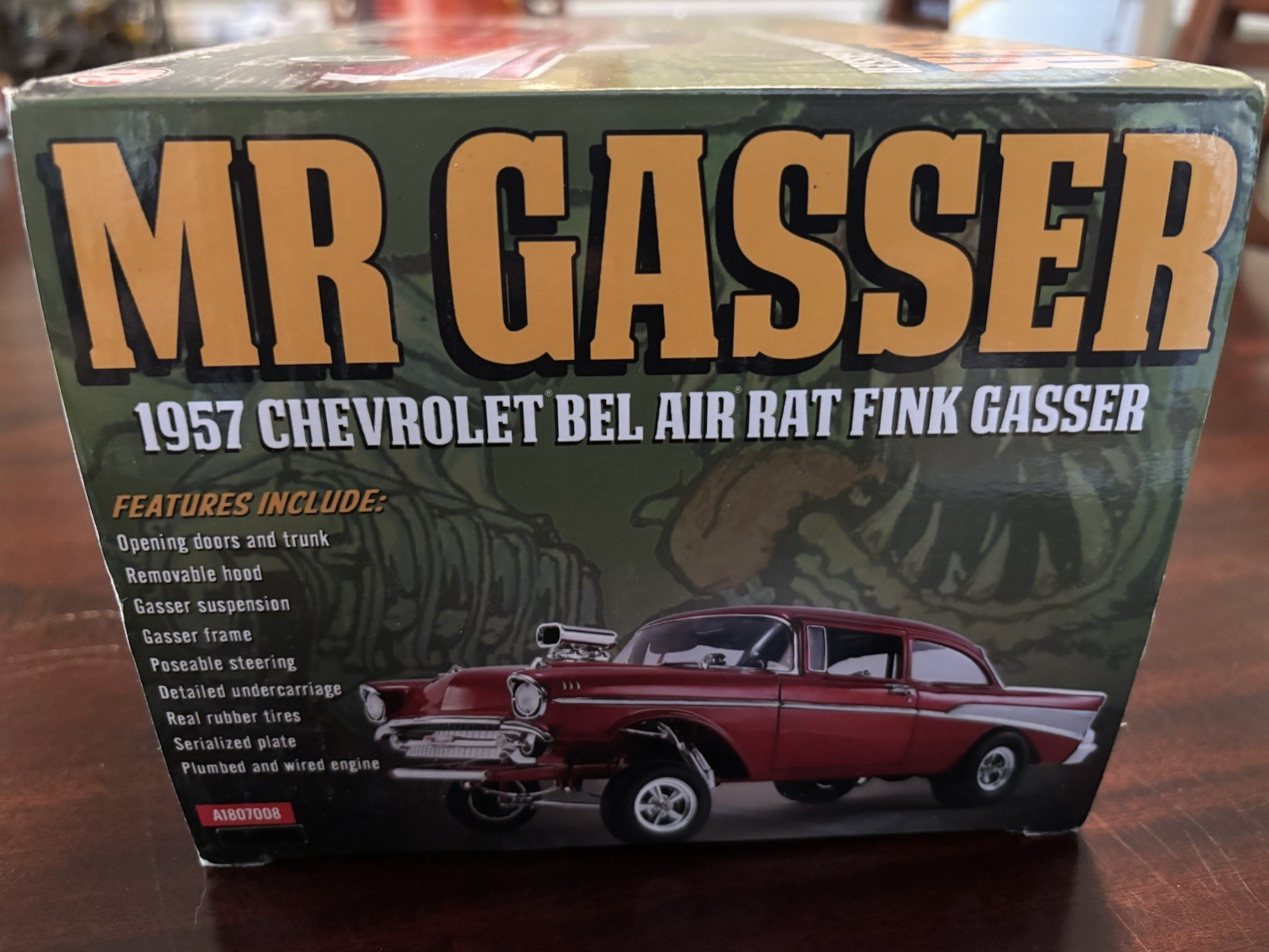 RAT FINK MR GASSER 1957 CHEVROLET BEL AIR 1/18 ACME DIECAST NHRA #7008