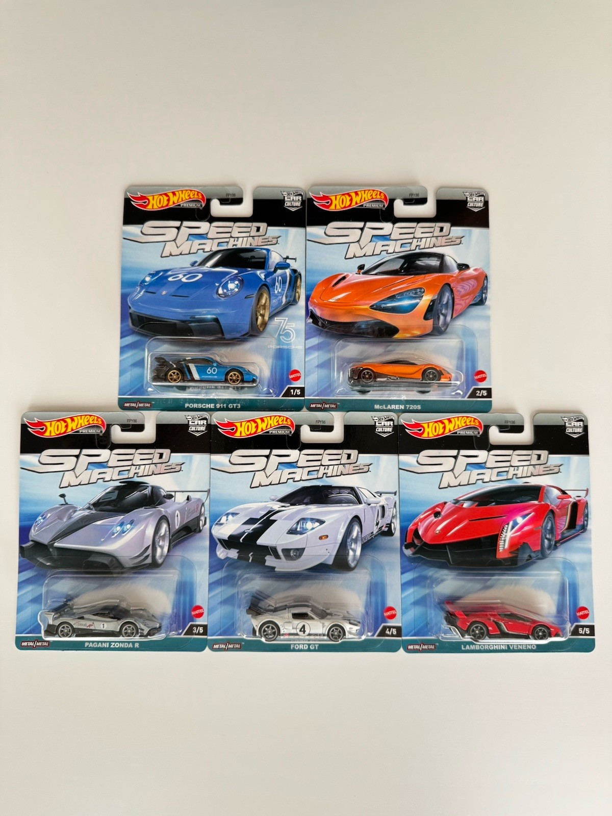 2023 Hot Wheels Premium Car Culture – Speed Machines (Set of 5)