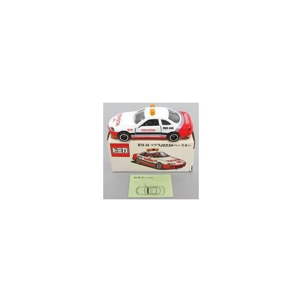 Tomica 1 63 Soarer JZZ30 Pace Car (White x Red Silver) “Tomica Racing Mej Used