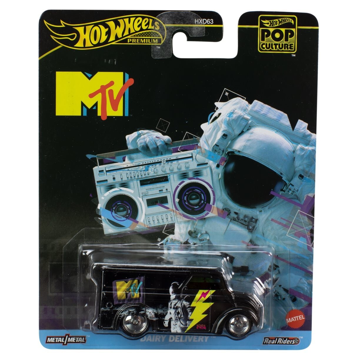 Hot Wheels Premium Pop Culture “MTV” 1:64 Dairy Delivery Truck Diecast Car