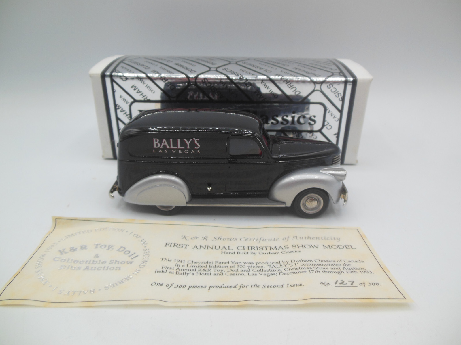 Durham Classics 1941 Chevrolet Panel Van First Annual K&R Toy Doll 1 of 300 LTD