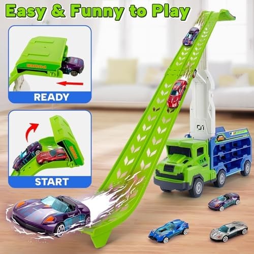Kids Toys for 3 4 5 6 7 8 Years Old Boys, Carrier Truck Transport Car Toys, F…
