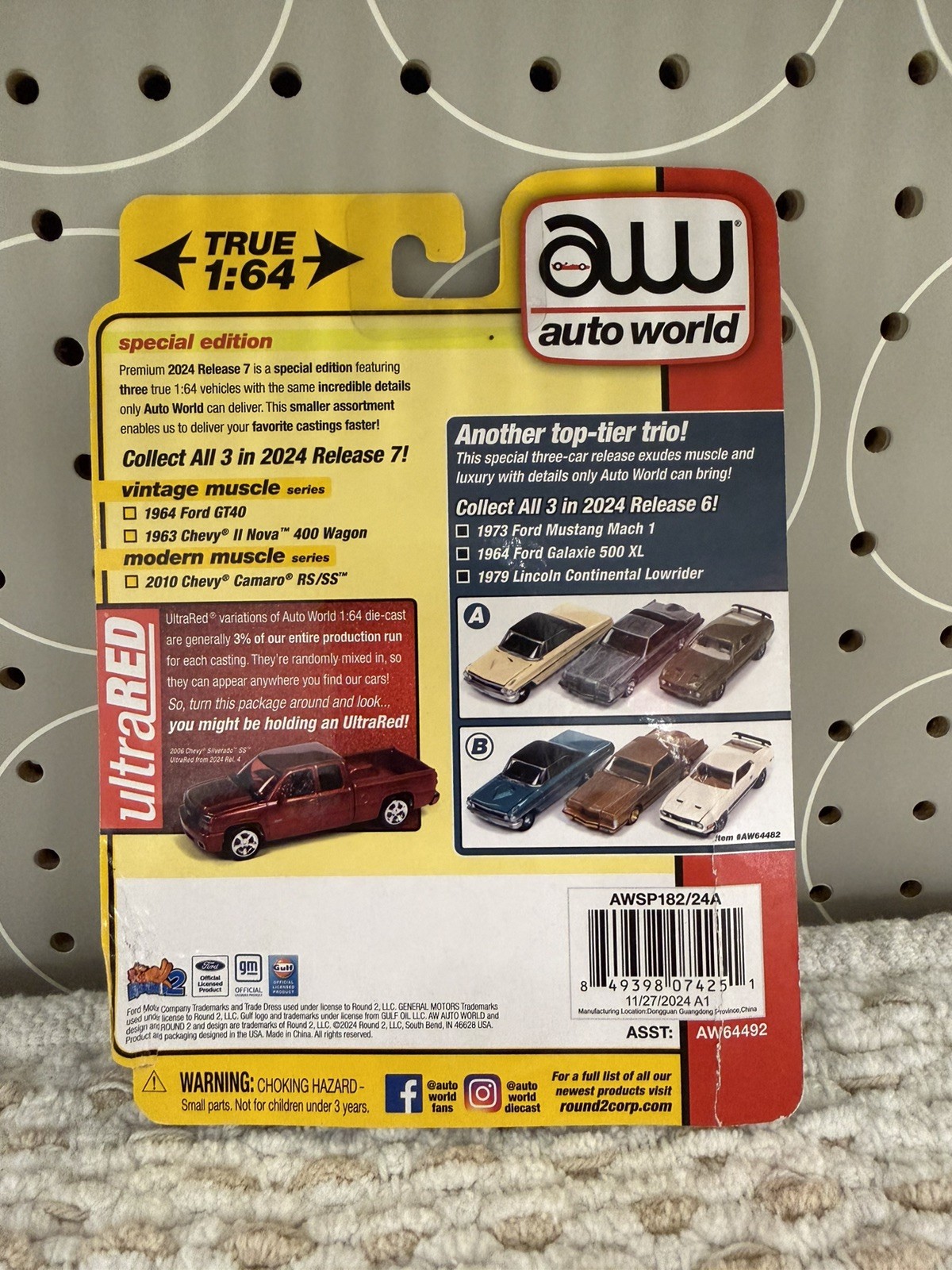 Auto World Vintage Muscle 1964 Ford GT40 – 1:64 Diecast Car