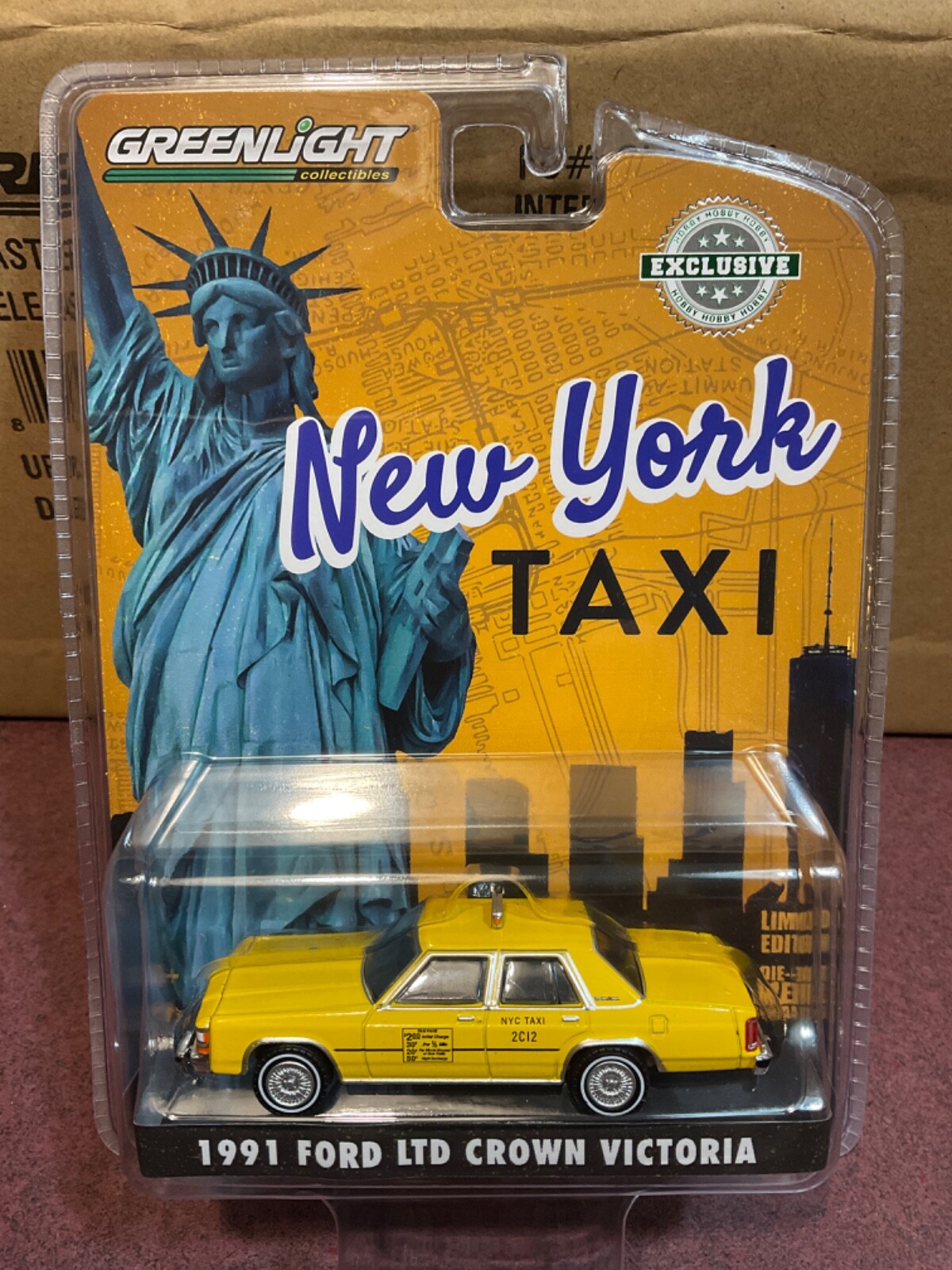 Greenlight Hobby Exclusive 1991 Ford LTD Crown Victoria NYC Taxi NEW York City