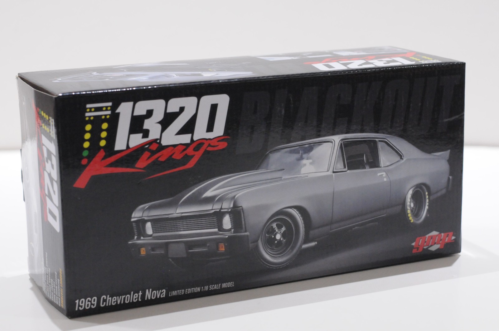 GMP 1969 CHEVROLET NOVA 1320 KINGS MATT BLACK SCALE 1:18 LIMITED 1 OF 570