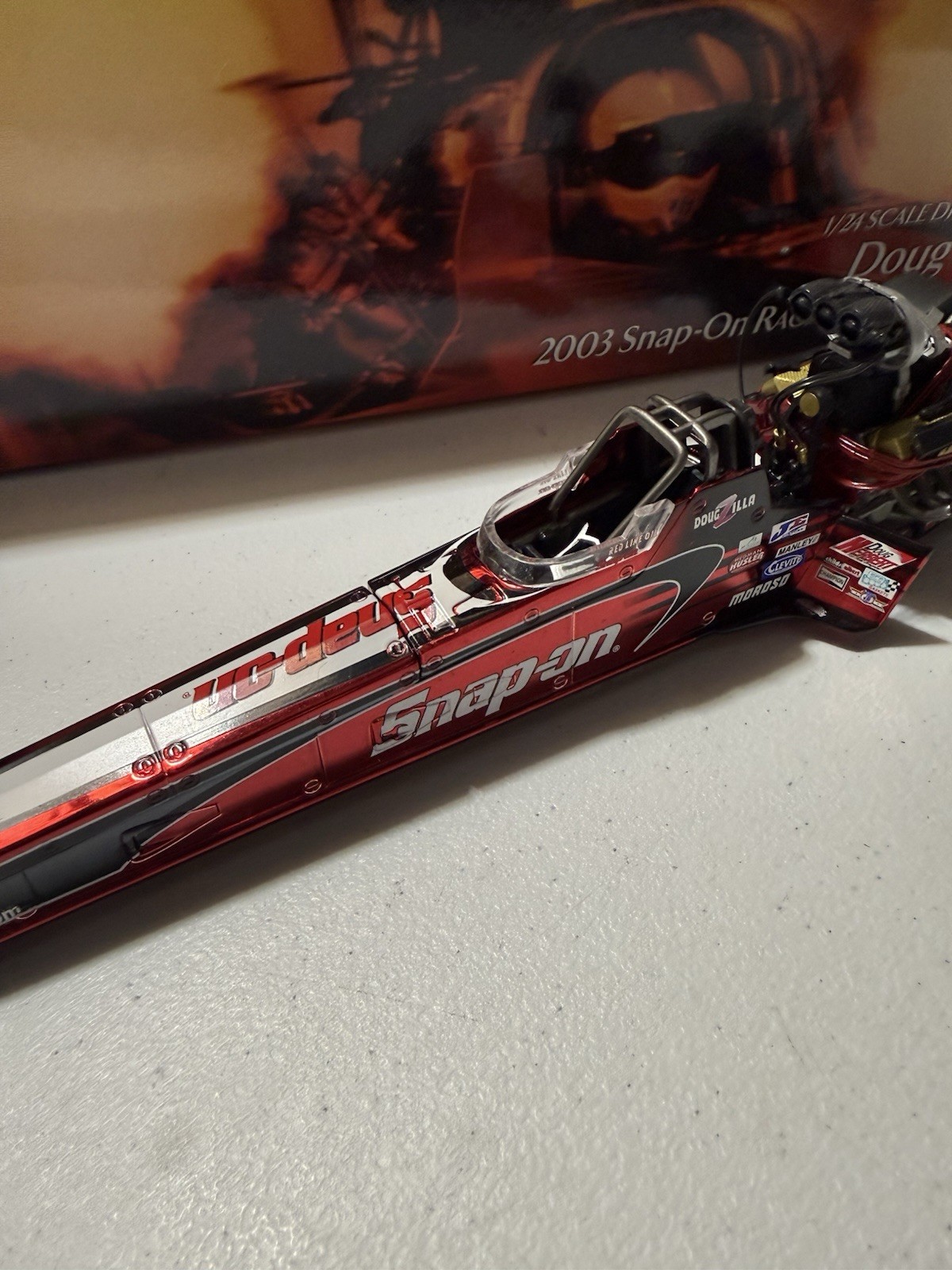 RARE* Doug Herbert COLOR CHROME Snap-On 2003 NHRA Top Fuel Dragster 1/24 Diecast